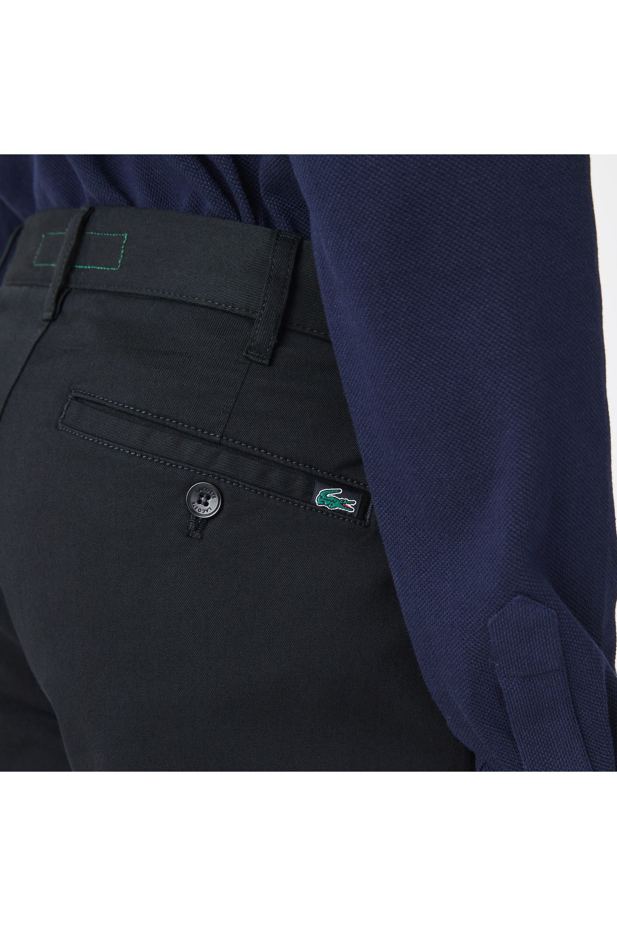 شلوار مشکی مردانه باریک اورجینال Lacoste
