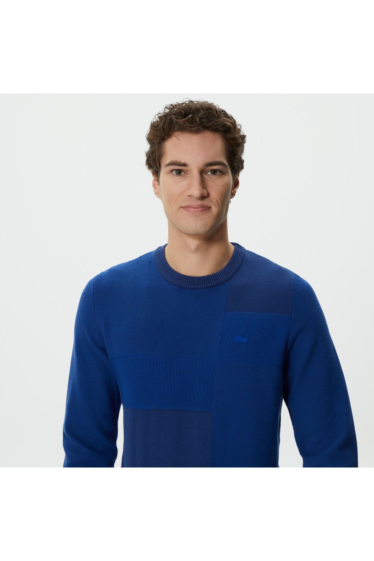 پلیور آبی مردانه دوچرخه سواری آستین بلند و مناسب Lacoste
