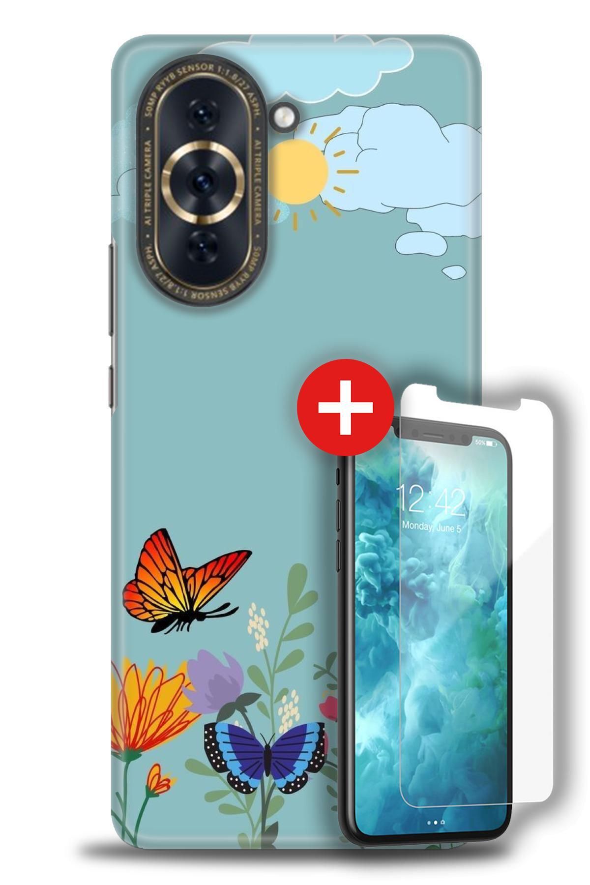 kılıfevreni Huawei Nova 10 Pro Kılıf HD Baskılı Kılıf + MAT DAVİN KIRILMAZ EKRAN KORUYUCU w (56)