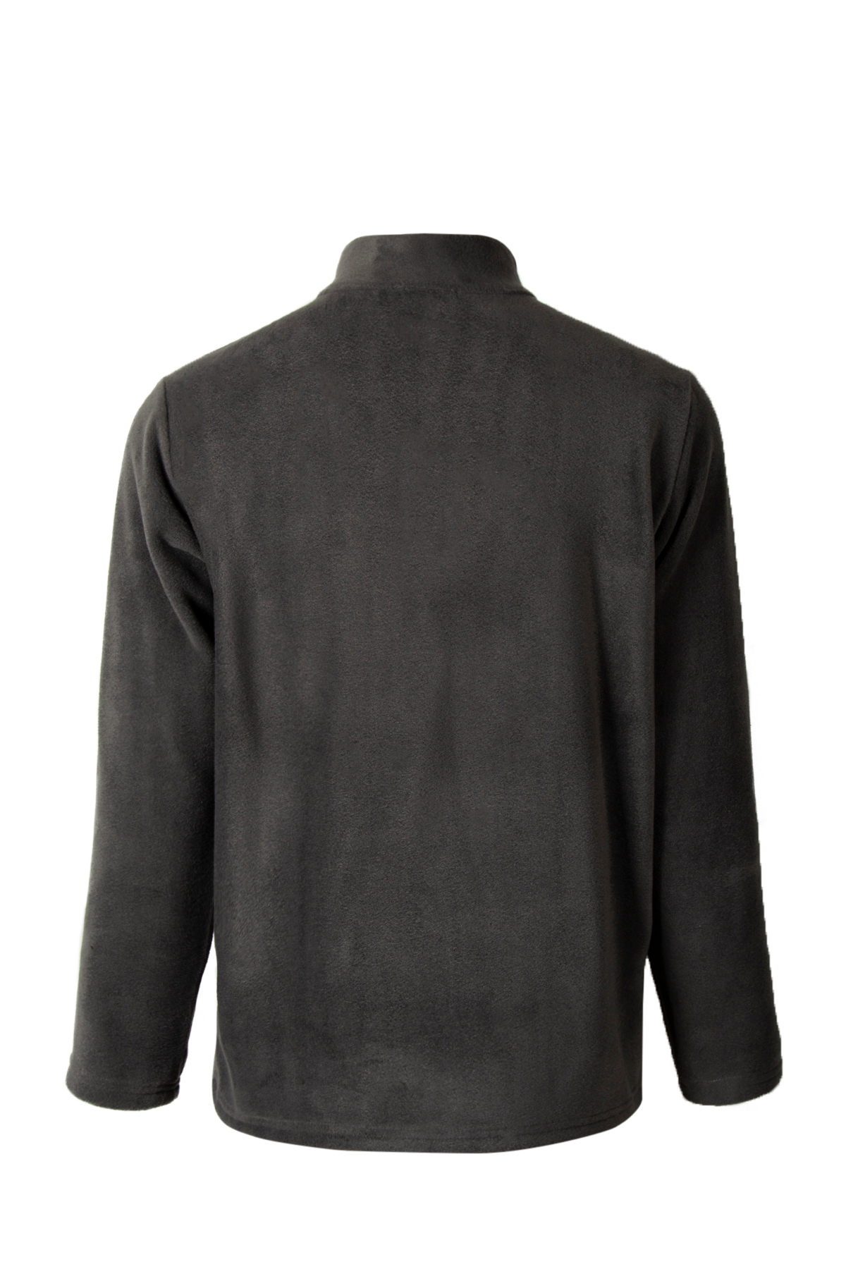 VEAVEN Antrasit Yarım Fermuarlı Regular Kalıp Dik Yaka Polar Sweatshirt görsel 7