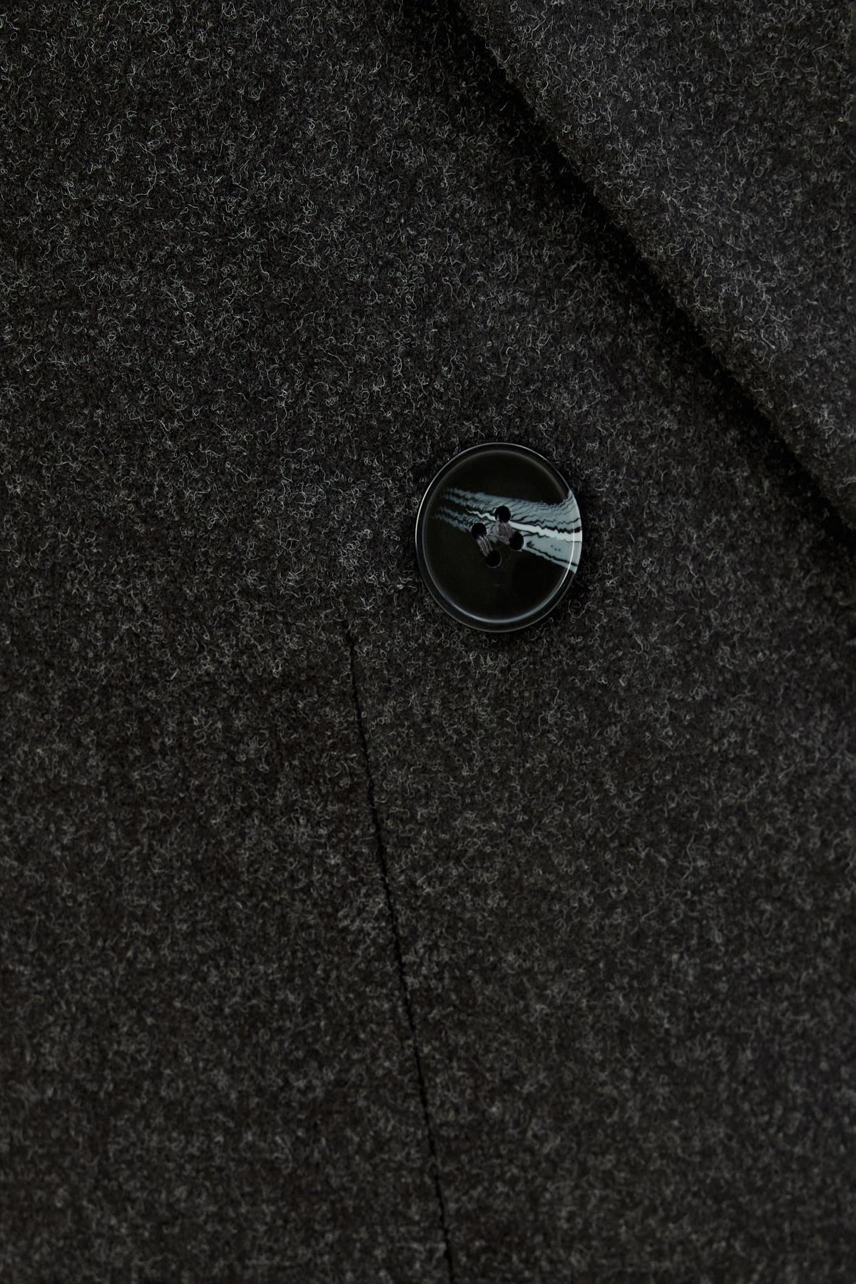 Koton  Antrasit Kadın Kaban 5WAK00032EW - Görsel 7