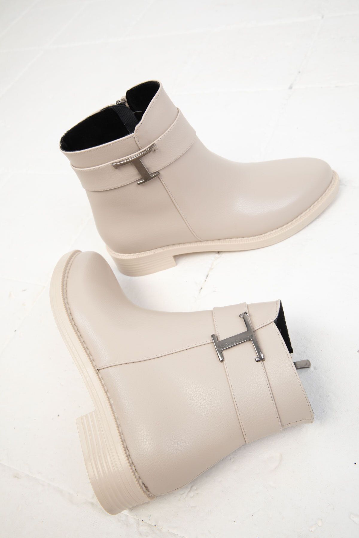 SOHO-Μπεζ Γυναικείες Μπότες - 19770 Model Bootie 3