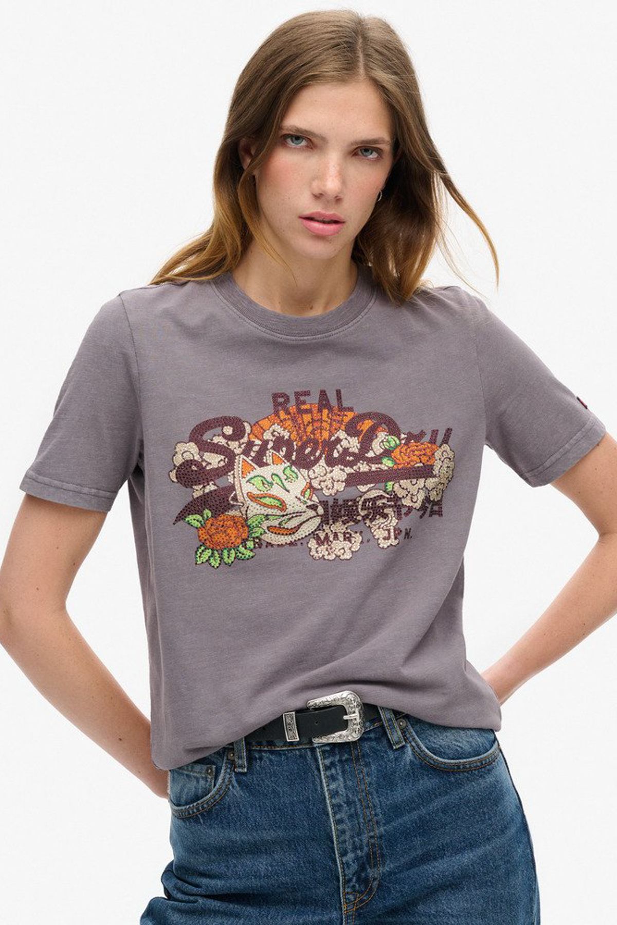 SUPERDRY Tokyo Vl Graphic - Wygodna Koszulka Kobieta - 6