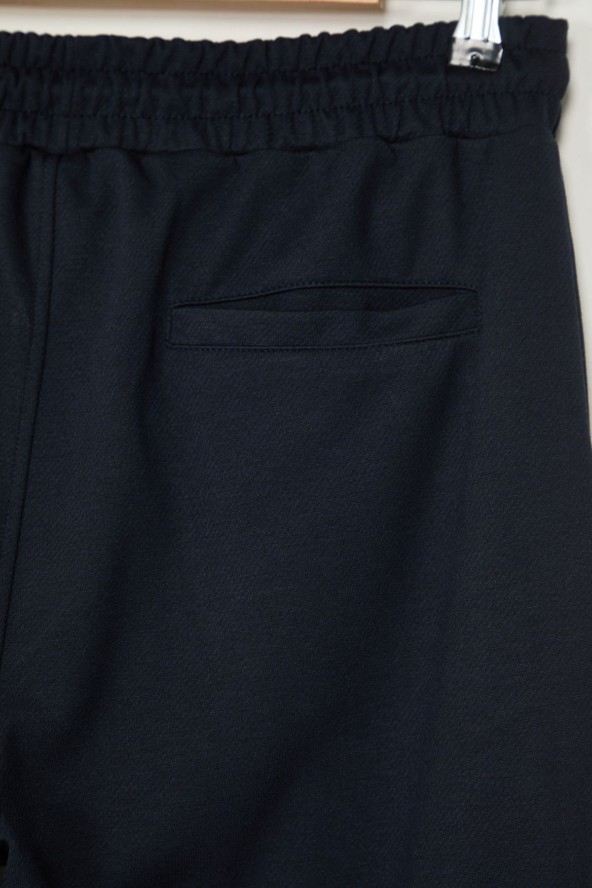 Trendyol Collection-Pantaloni de jogger cu textura albastru bleumarin deschis - Talie cu șireturi TMNSS24PL00027 11
