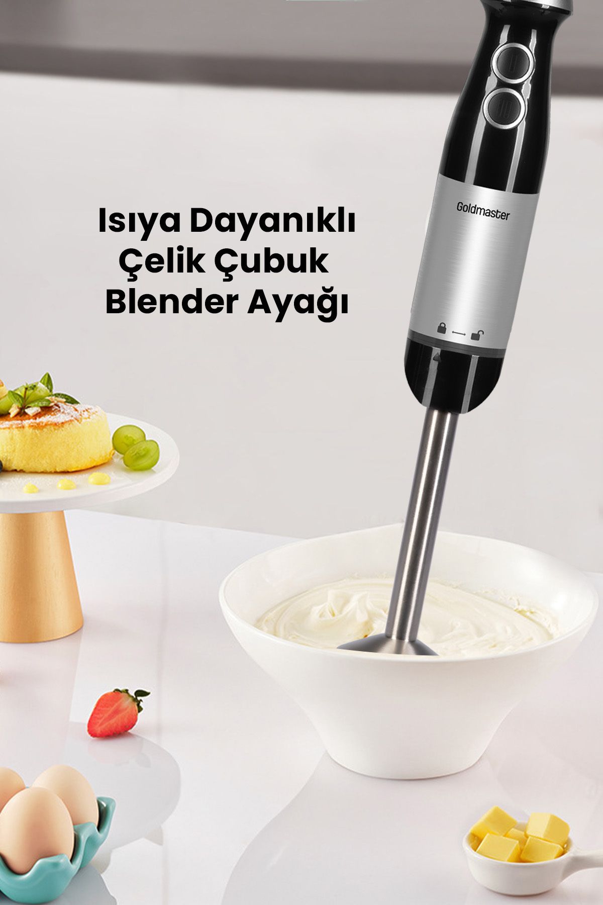 GOLDMASTER-Fastrobot Inox Stainless Steel 8 in 1 Multi-Purpose Food Processor Multi Blender Set 5
