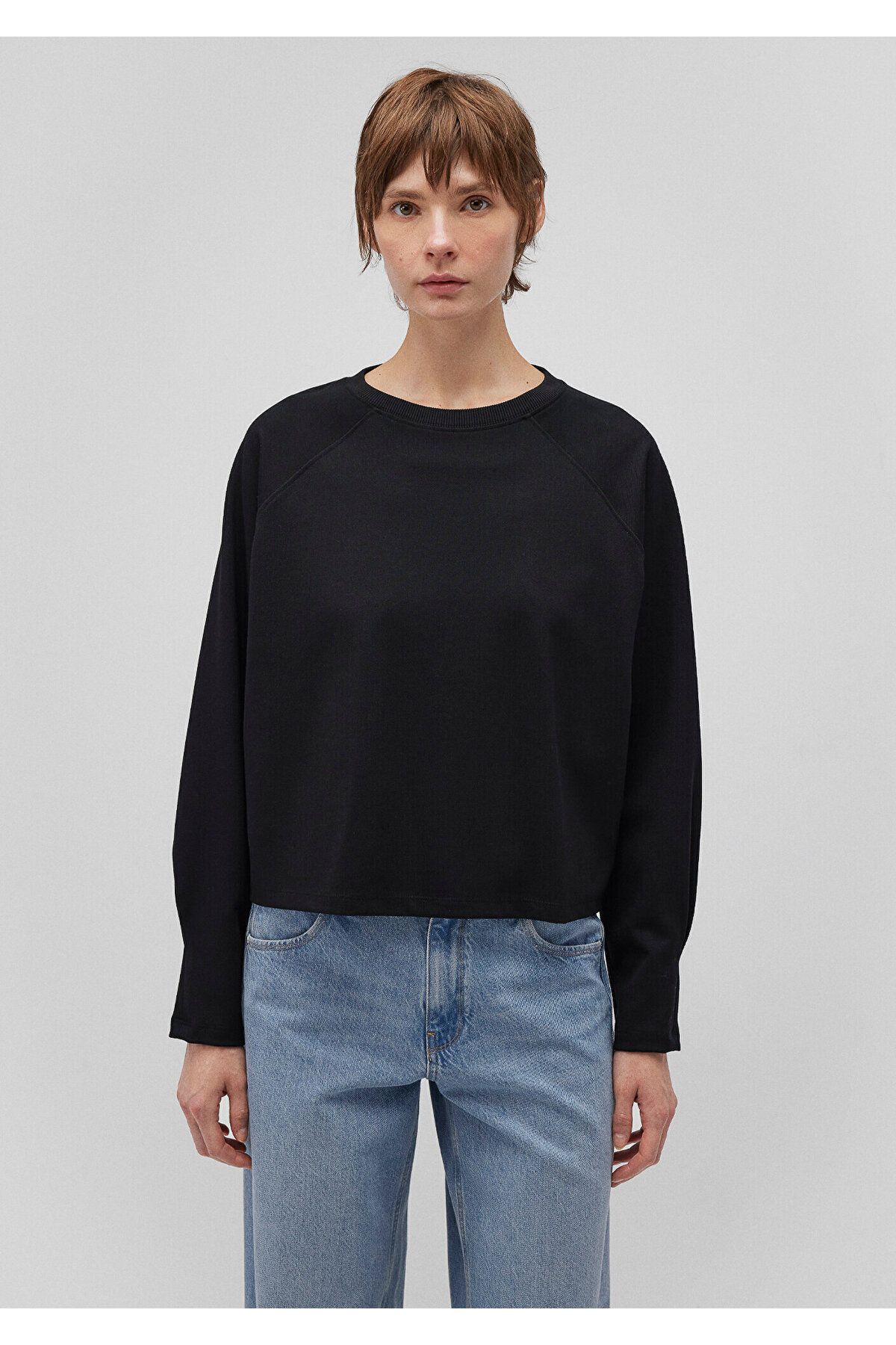 Mavi-Black Crew Neck Sweatshirt - 1S10150-900 3