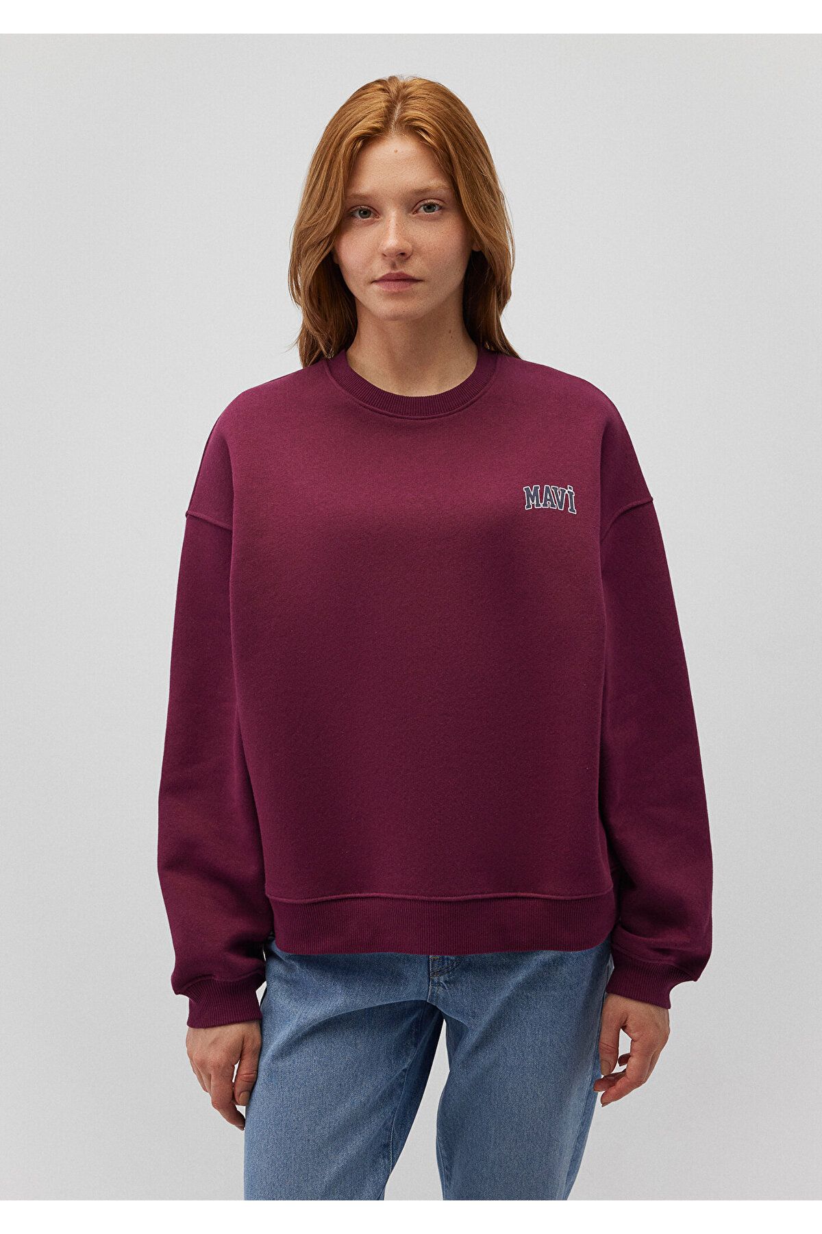 Mavi-Women's Plum Sweatshirt - Crew Neck, m 1611600 -87830 3