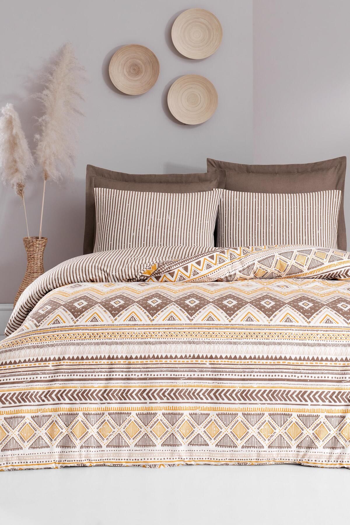 Altınbaşak-Nitya Wood - Single Luxart Duvet Cover Set 2