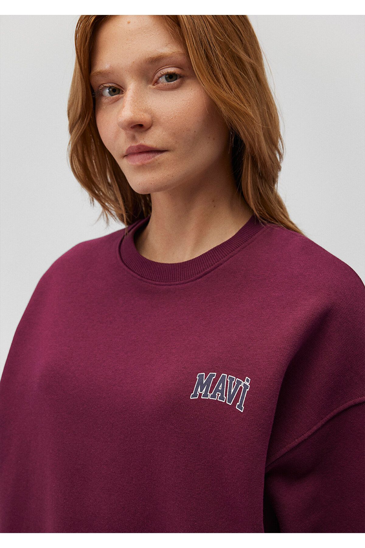 Mavi-Women's Plum Sweatshirt - Crew Neck, m 1611600 -87830 5