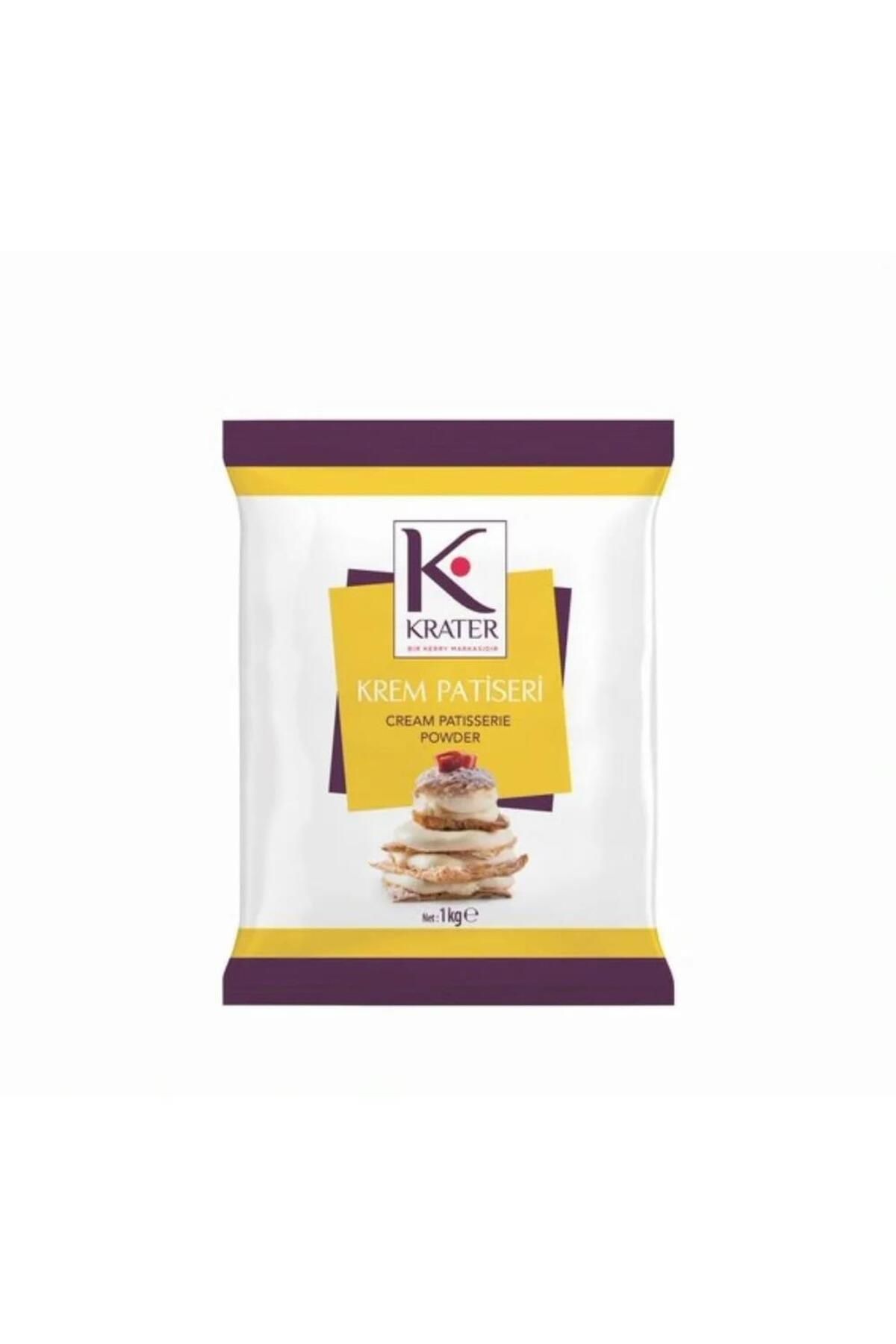 Krater Krem Patiseri Beyaz Sade Pasta Kreması 1 KG