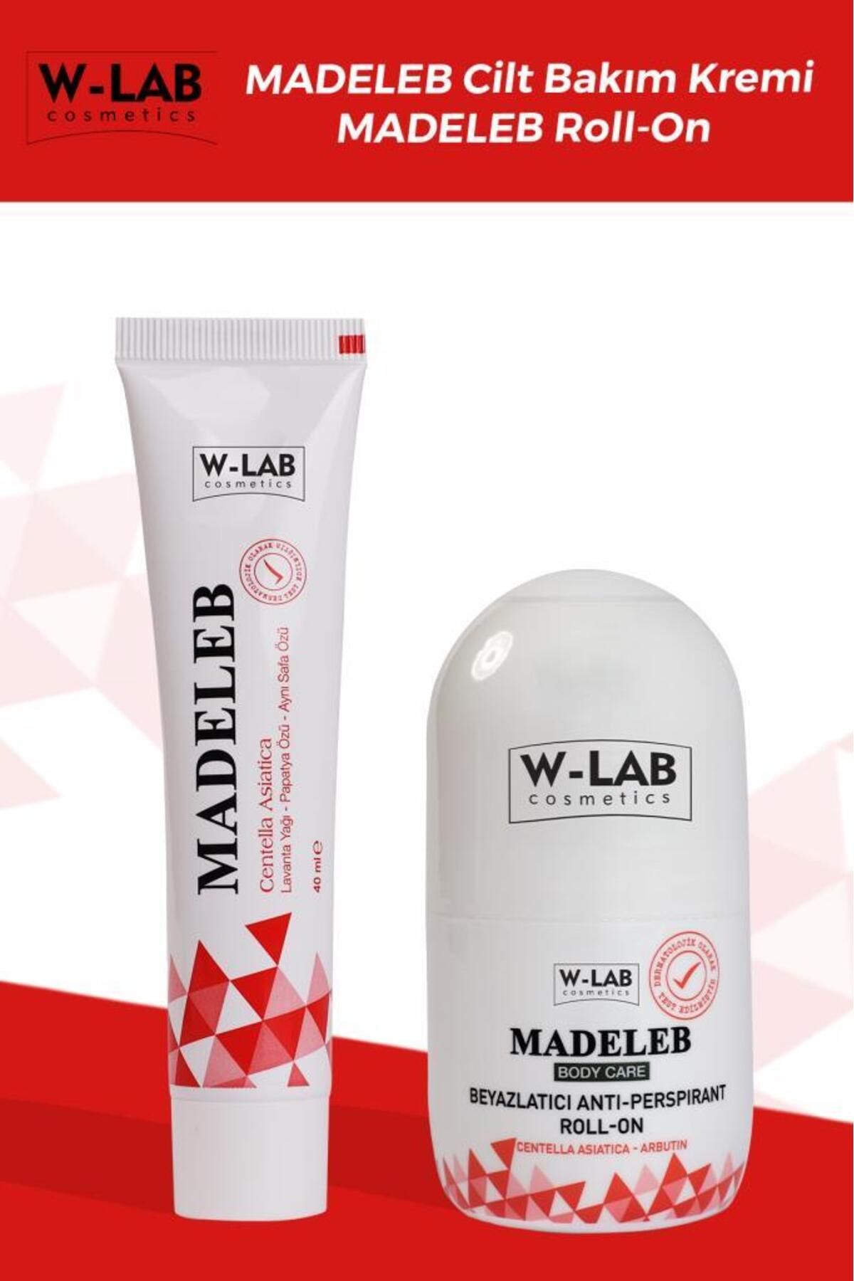 W-Lab Kozmetik Madeleb Krem 40 ml ve  Madeleb Roll On 50 ml  Set