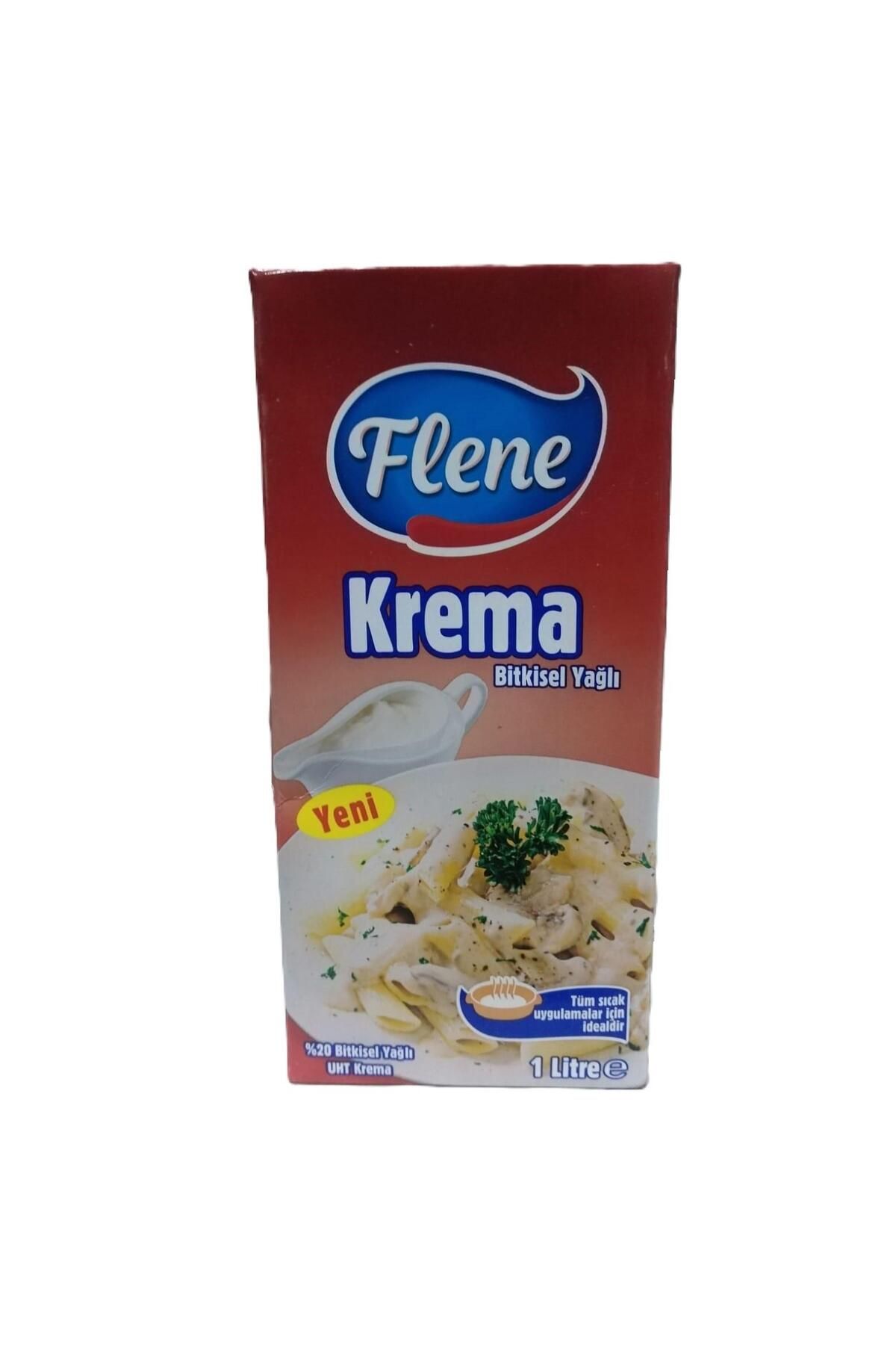 FLENE %20 Yağlı Bitkisel Şekersiz Sıvı Krema 1 Lt