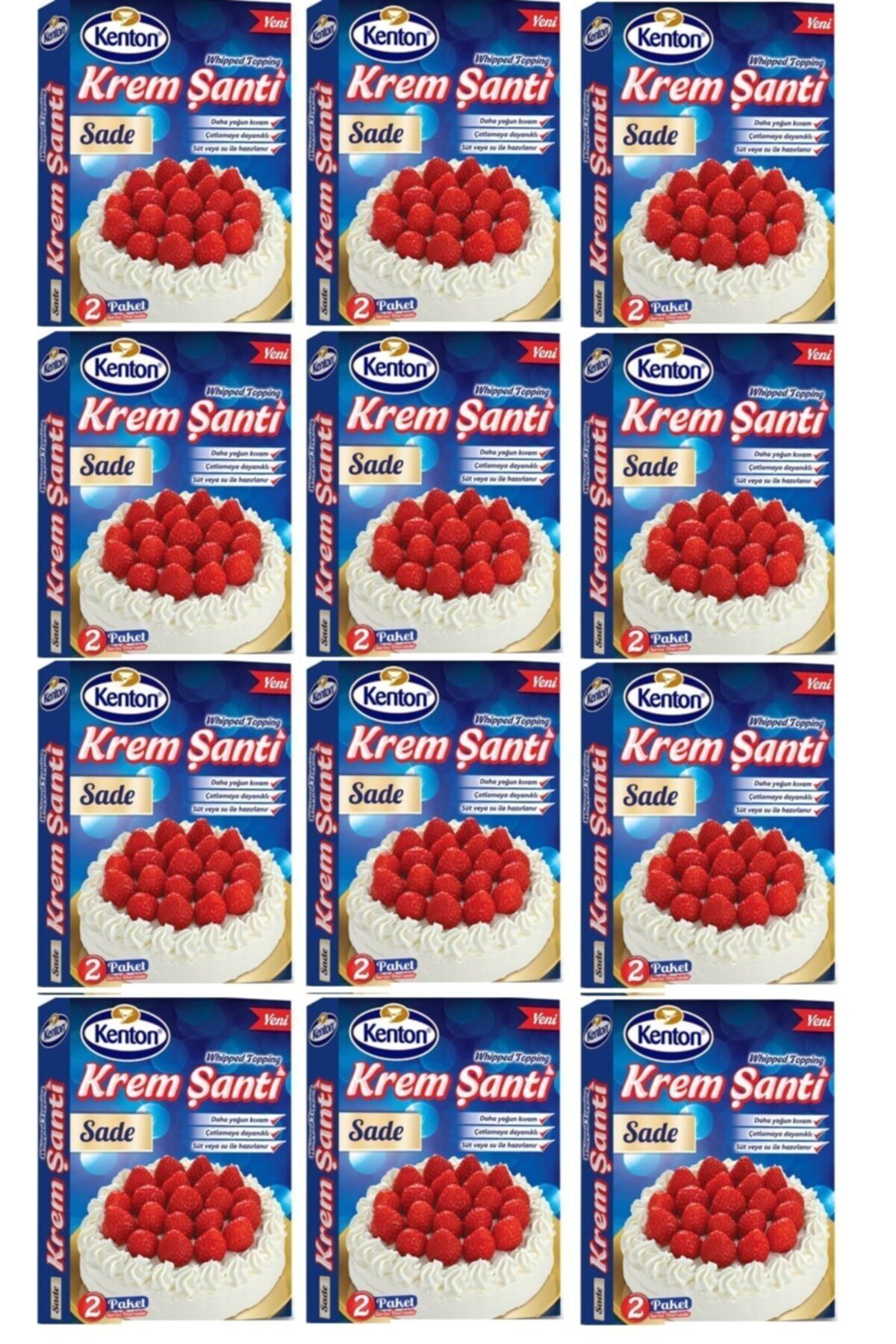 Kenton Krem Şanti Sade 150 gr X 12 Adet