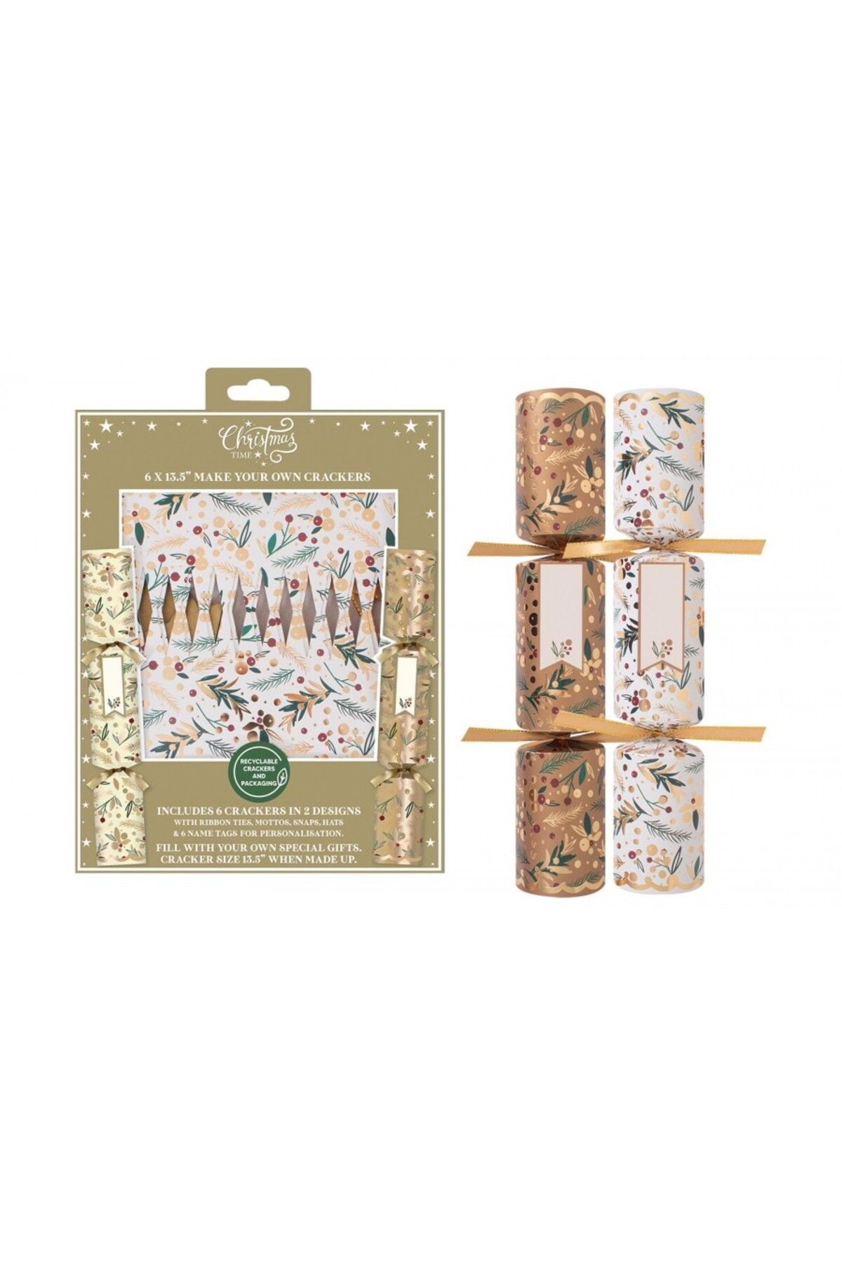 RSW-DELUXE MYO GOLD 13.5" CRACKERS, 6 Pcs pack 1