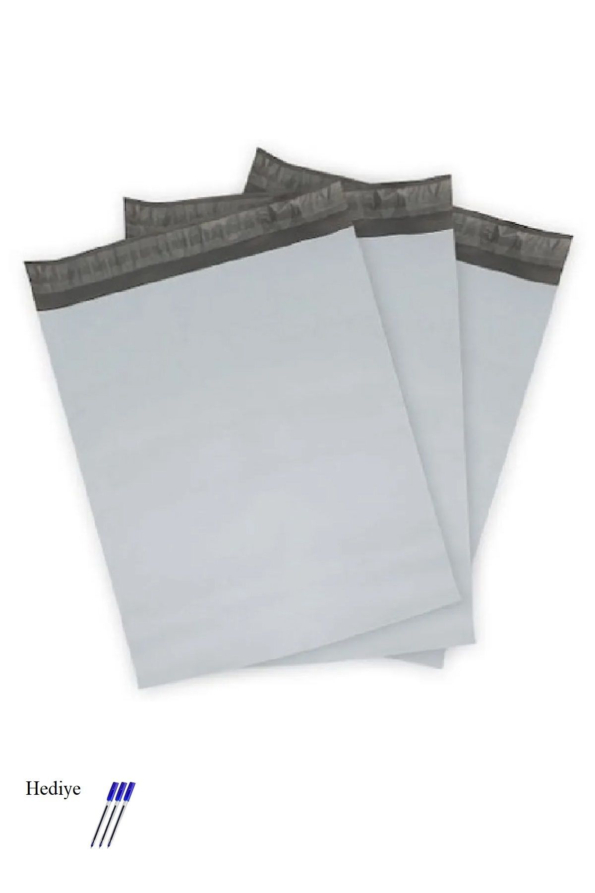 Kapamarka Cepsiz Mini Boy Kargo Poşeti 17x25+4 cm - 250 Adet (40+40=80 Mikron)