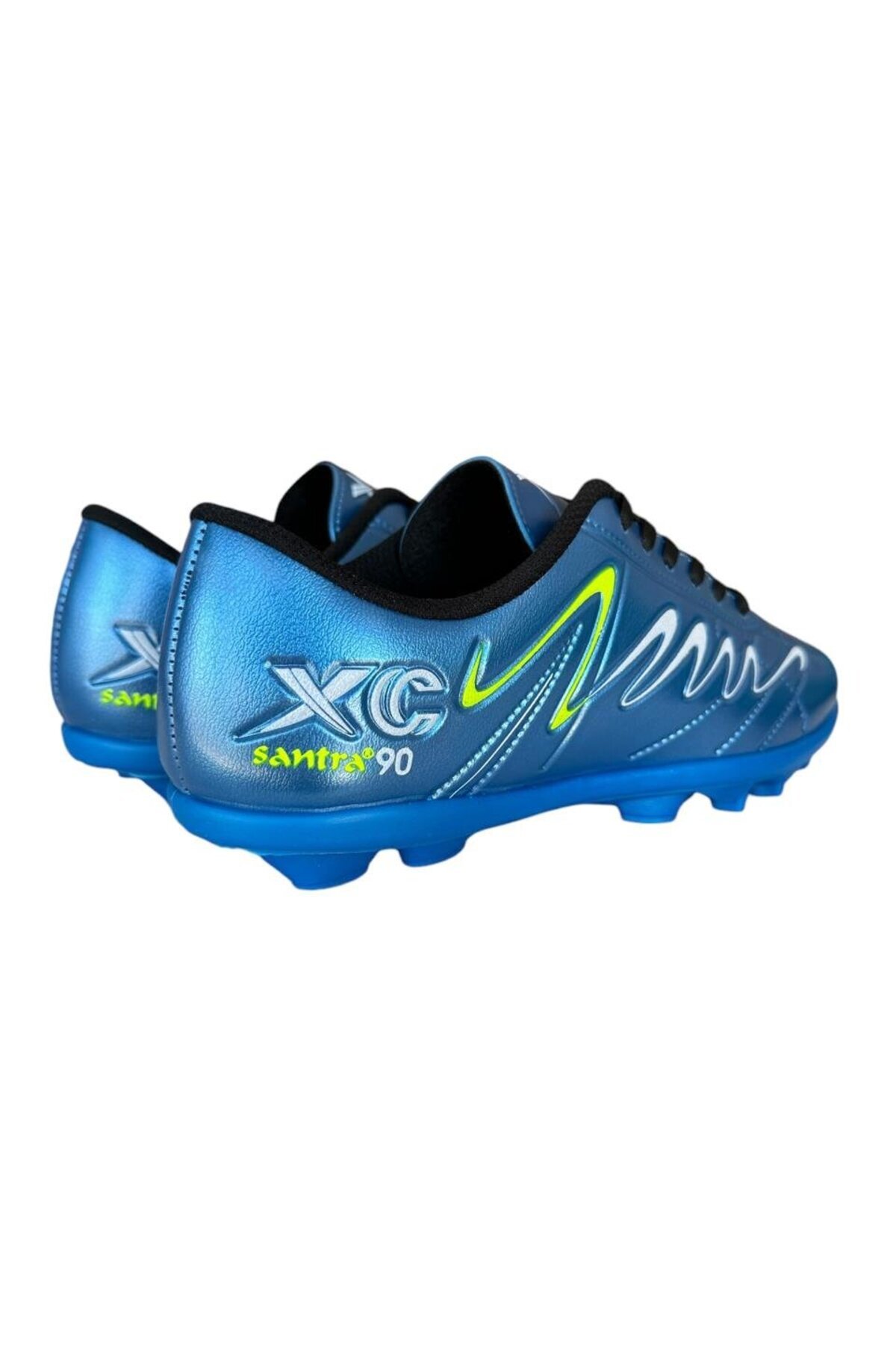 Liger-Men's Crampon Threaded Football Shoes Blue - Black 4