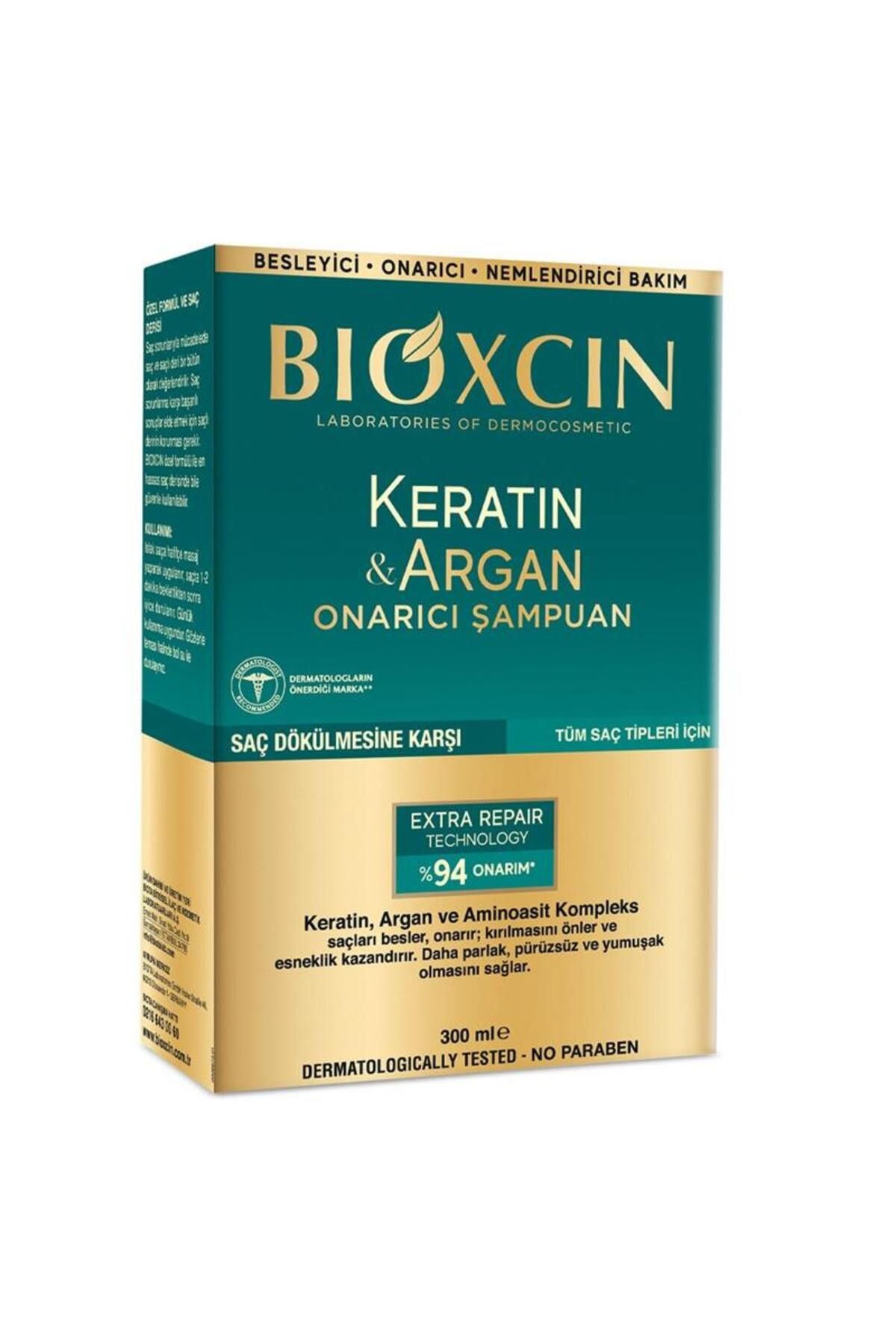 Bioxcin Keratin Ve Argan Onarıcı Şampuan 300 ml