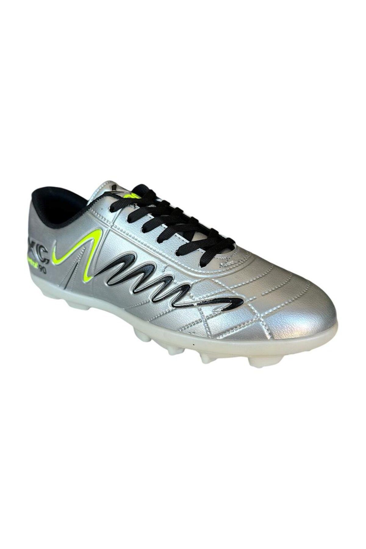 Liger-Men's Crampon Threaded Football Shoes Silver 3