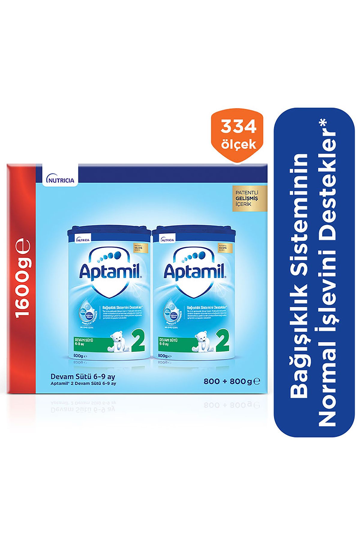 Aptamil 2 Devam Sütü 6-9 Ay Akıllı Kutu 800 G X 2 Adet