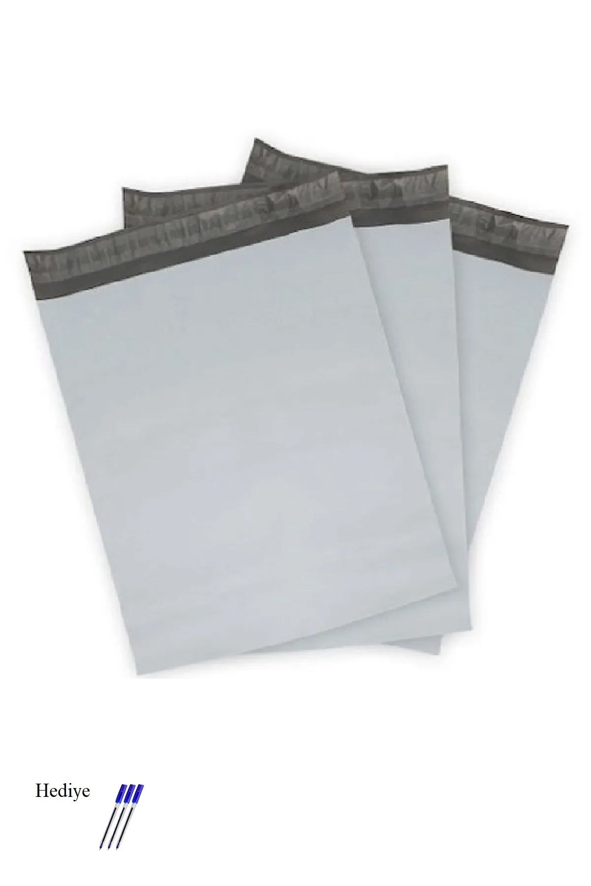 Kapamarka Cepsiz Battal Boy Kargo Poşeti 45x55+5 cm - 100 Adet (40+40=80 Mikron)