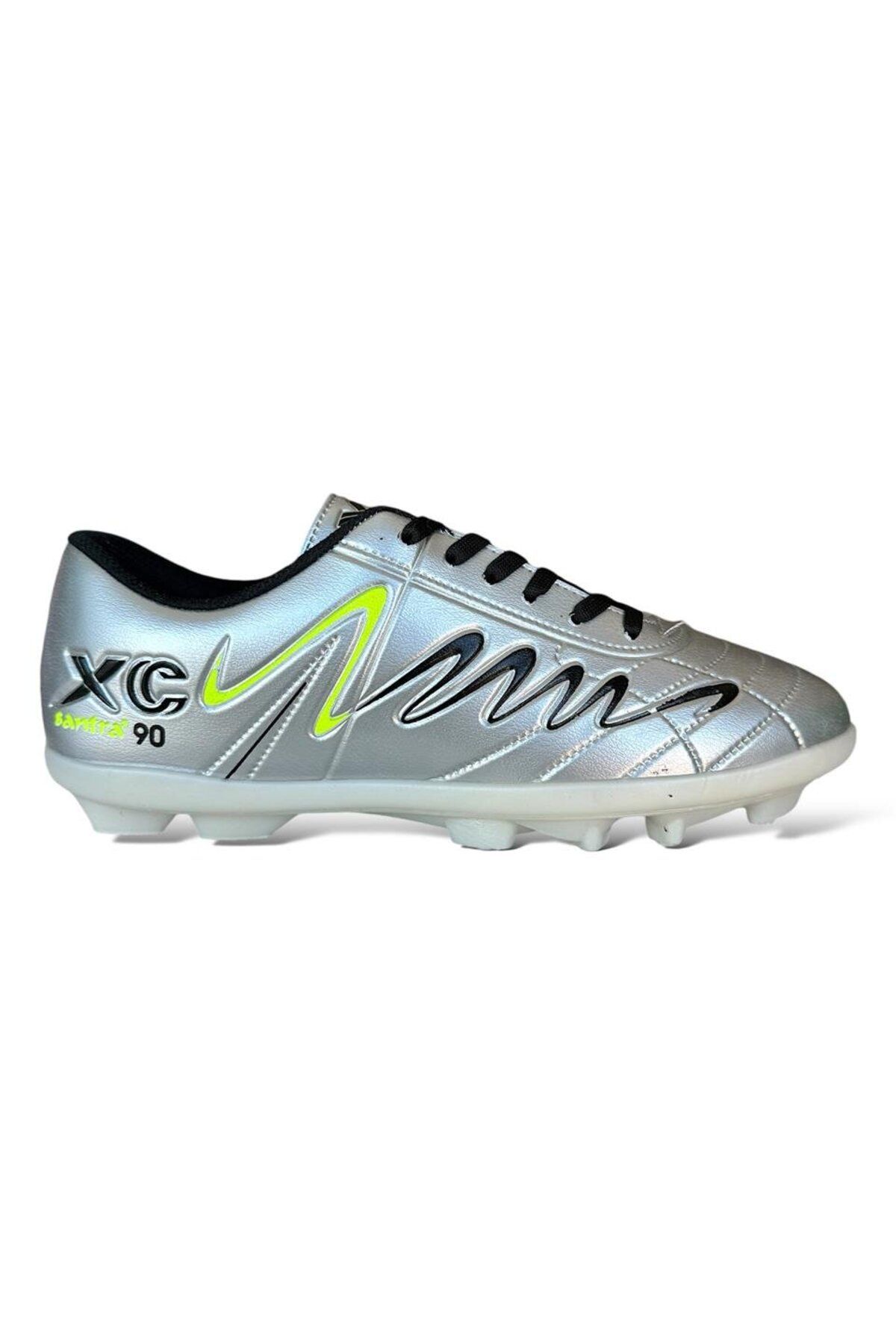 Liger-Men's Crampon Threaded Football Shoes Silver 1