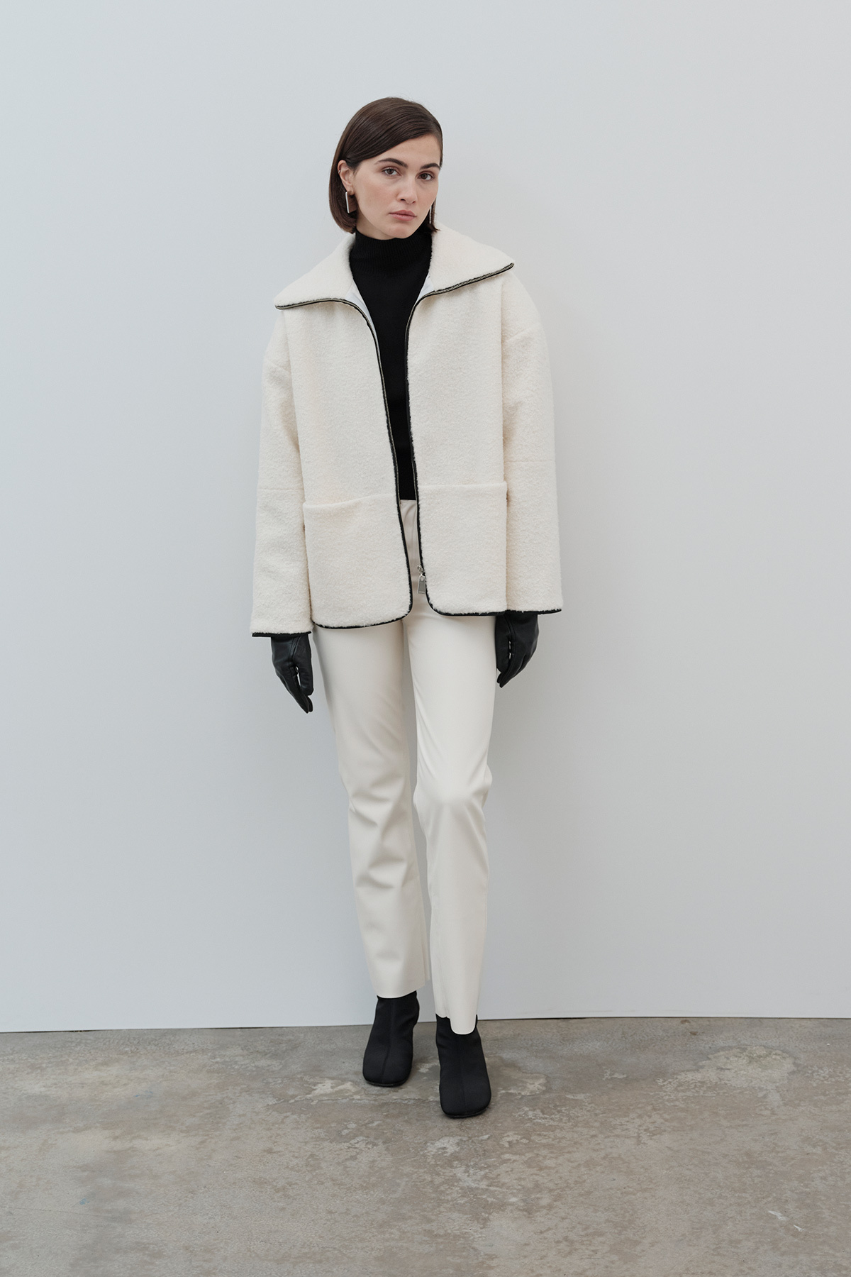 teddy biker jacket