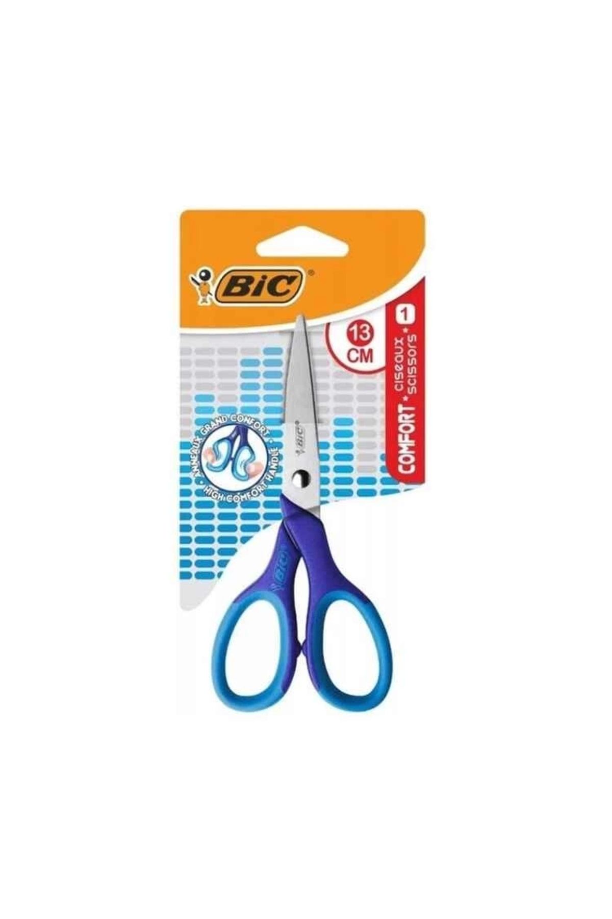 Bic Makas Comfort Classic 13 Cm 9262781 (Karışık Renk 1 Adet)