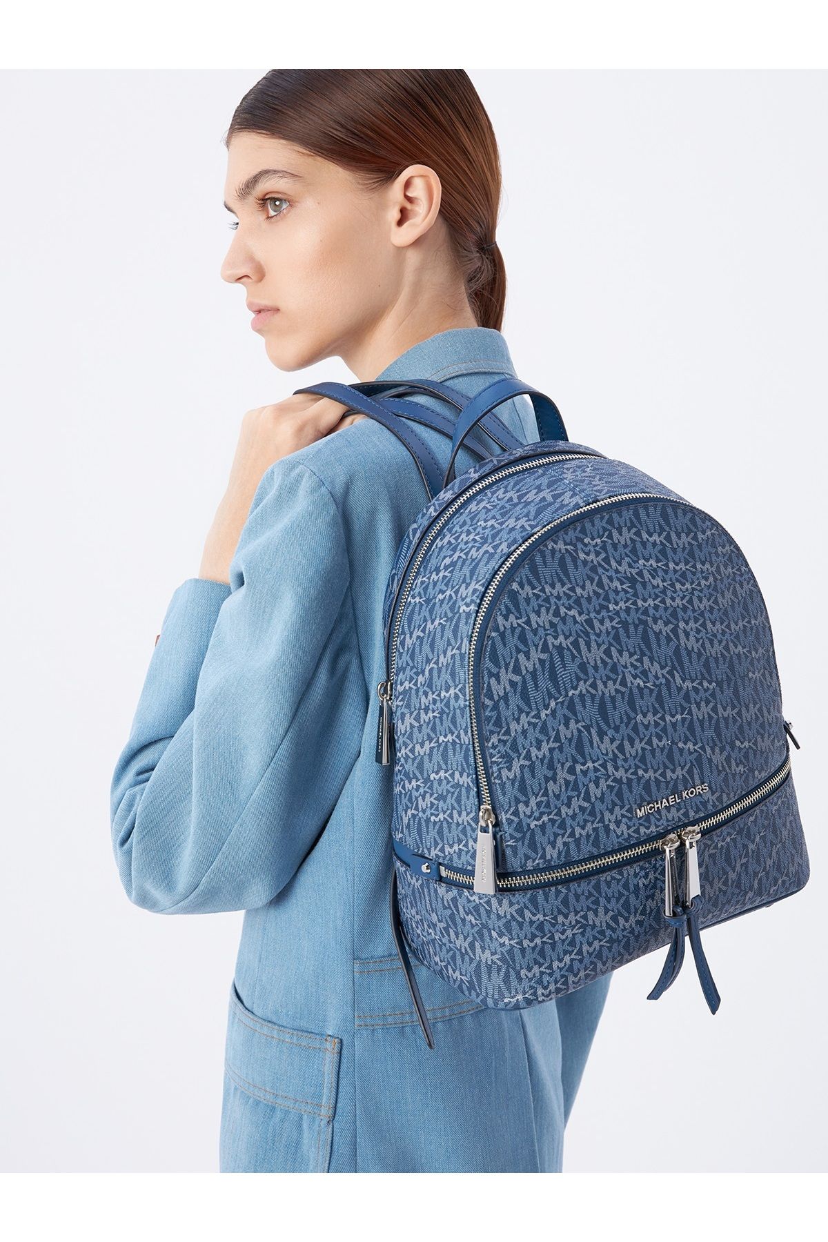 Michael Kors Women s Backpack 30F2Sezb2I Blue Model Trendyol