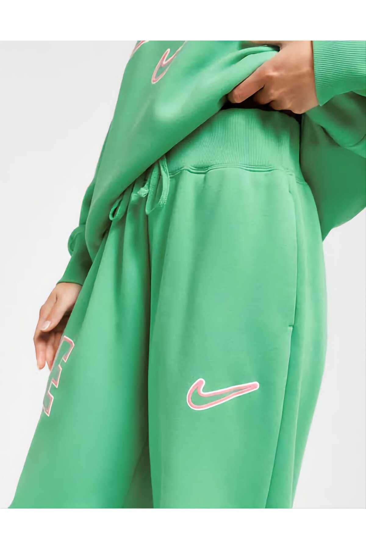 Nike-Sportswear Fleece Ower Size / Loose Fit Cotton Women's Sweatpants 5