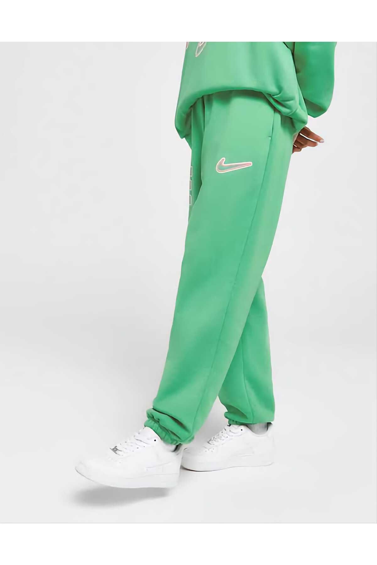 Nike-Sportswear Fleece Ower Size / Loose Fit Cotton Women's Sweatpants 6