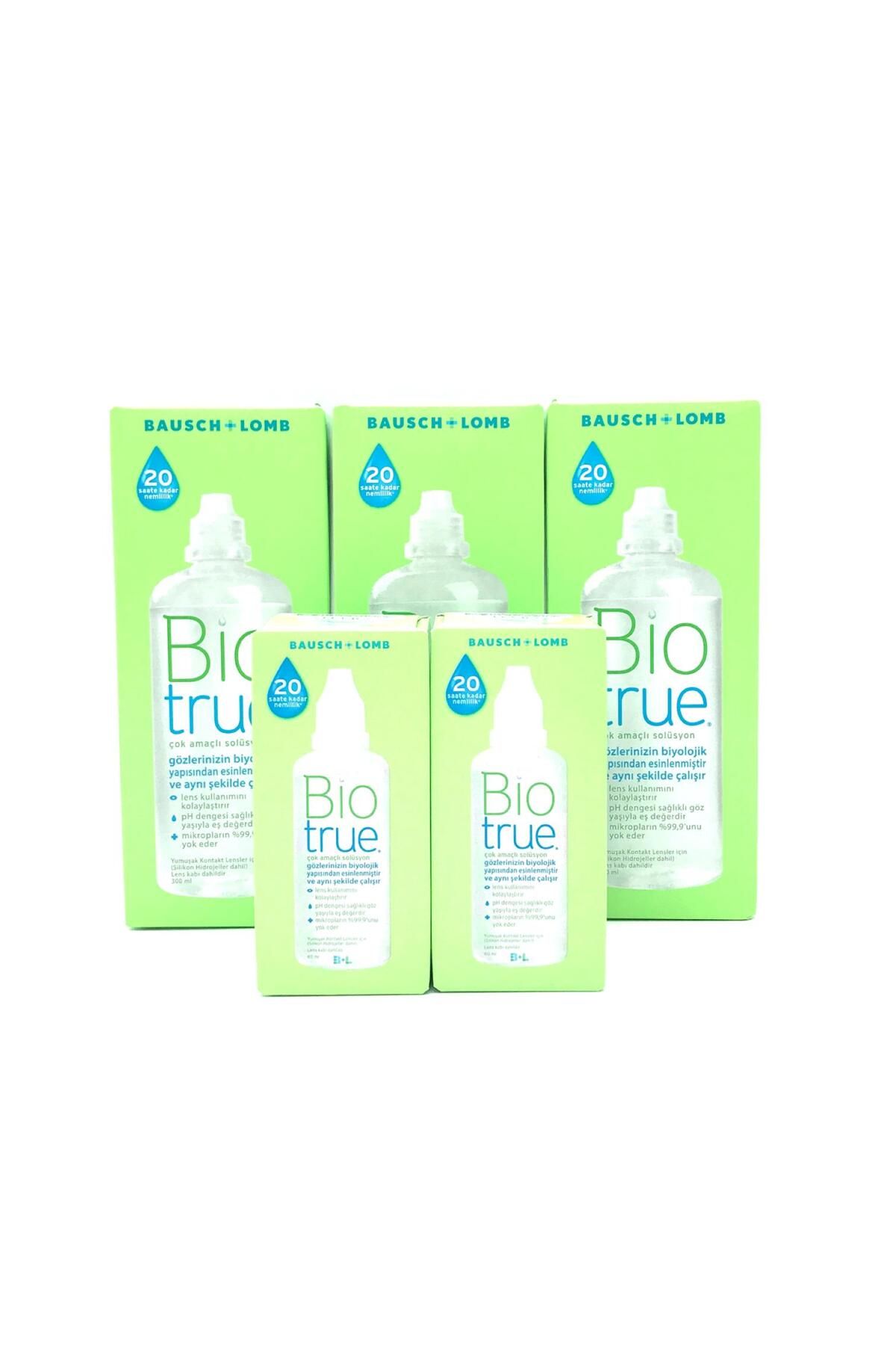 Biotrue Bio True Çok Amaçlı Solüsyon 3x300ml +2x60ml Seyahat Boy