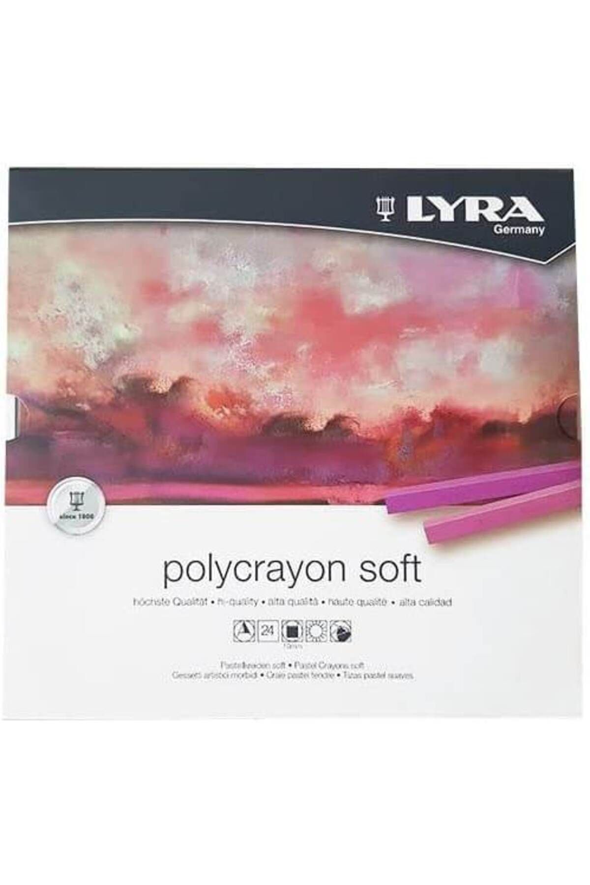 LYRA Polycrayon Soft 24'lü Toz Pastel Boya Ana Renkler / L5651240