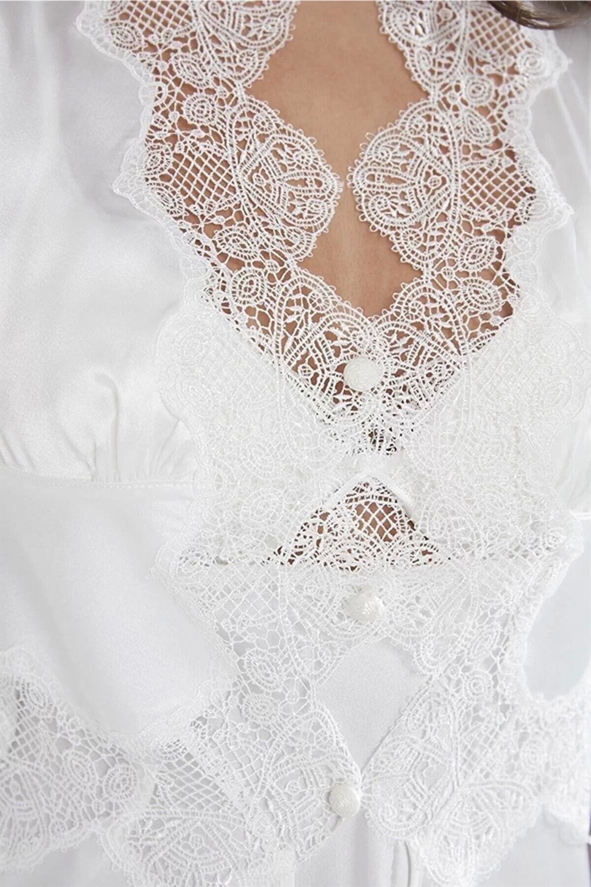 OEM Pierre Cardin 6335 6'lı Saten Gecelik Sabahlık Takım