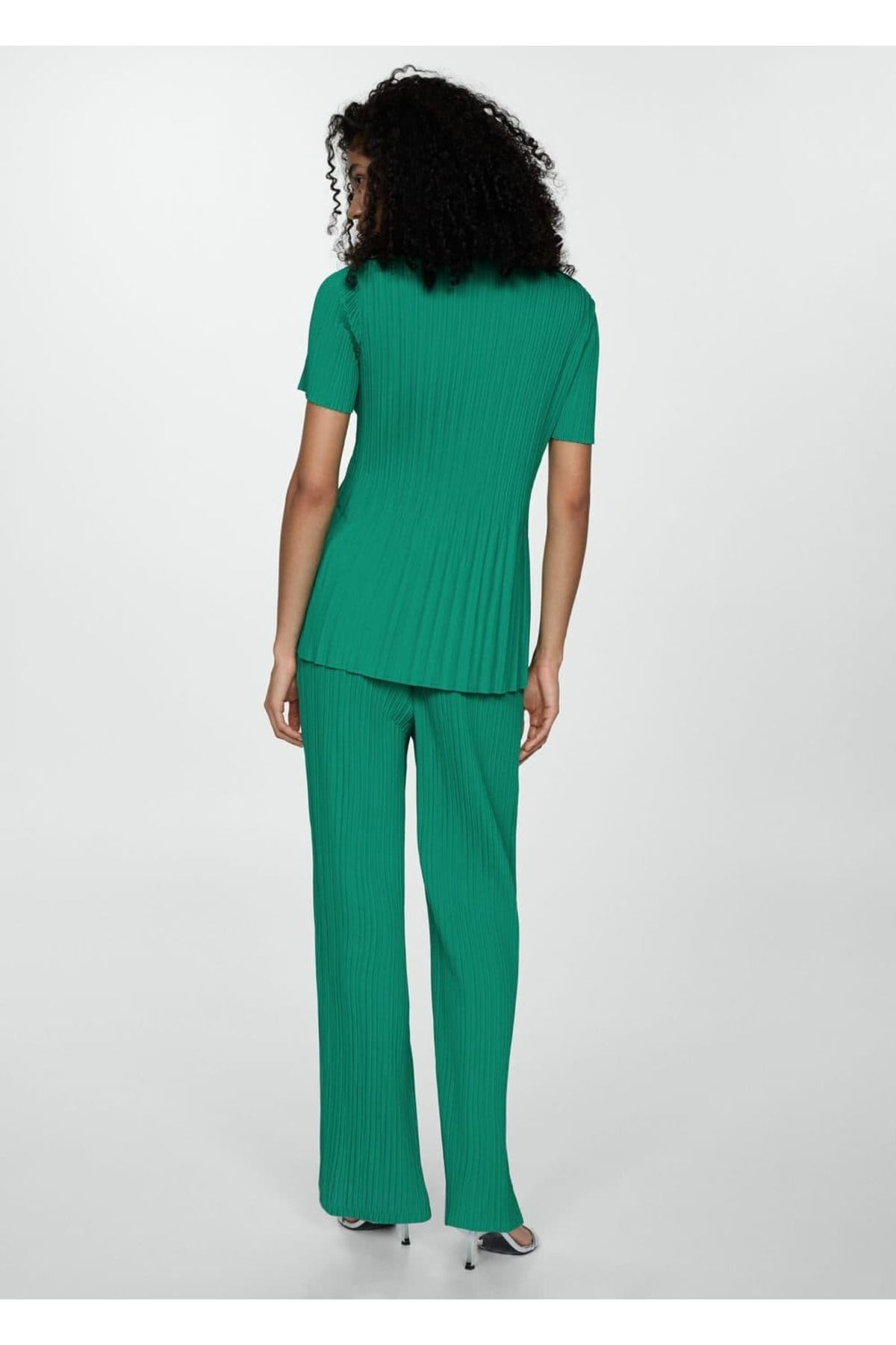 MANGO Woman-Draped Pleated Pants 4