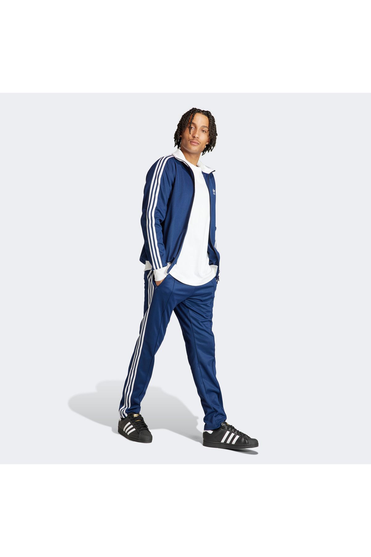 adidas-Originals Beckenbauer Tt Men's Blue Jacket 2