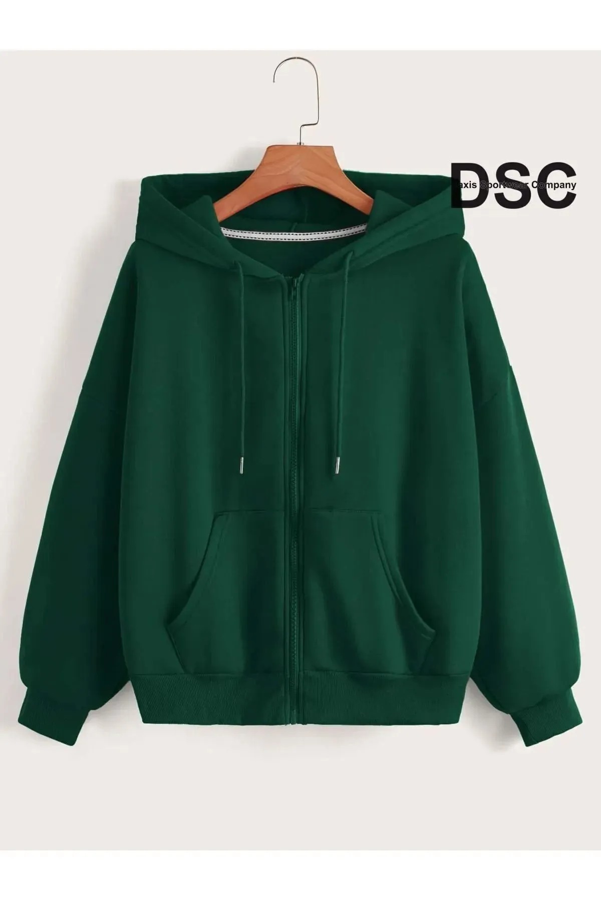 DAXİS Sportwear Company  2'li Unisex Fermuarlı Cepli Kapüşonlu Sweatshirt DAXİS Sportwear Company - Görsel 4