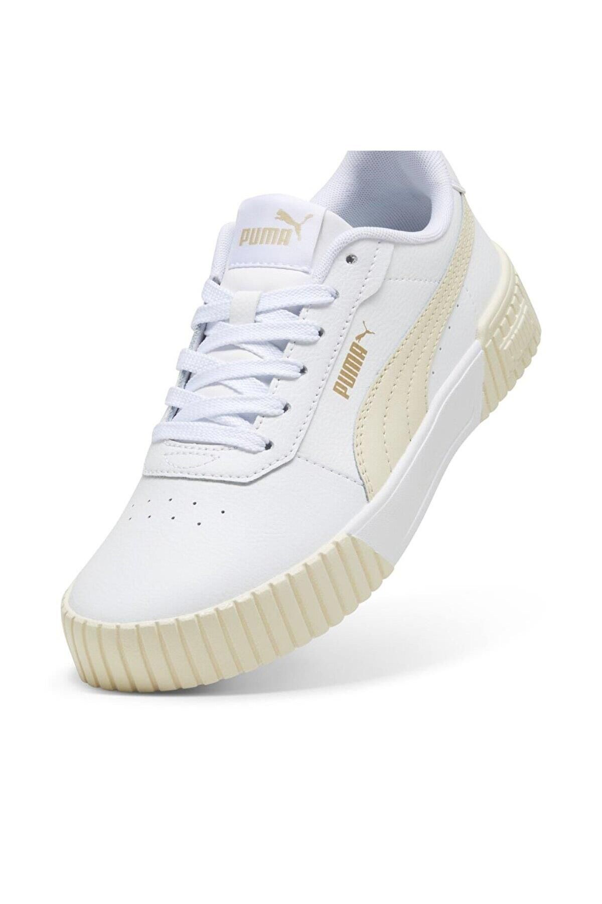 کفش پیاده روی سفید زنانه Carina 2.0 Sugared Binman Biners Puma