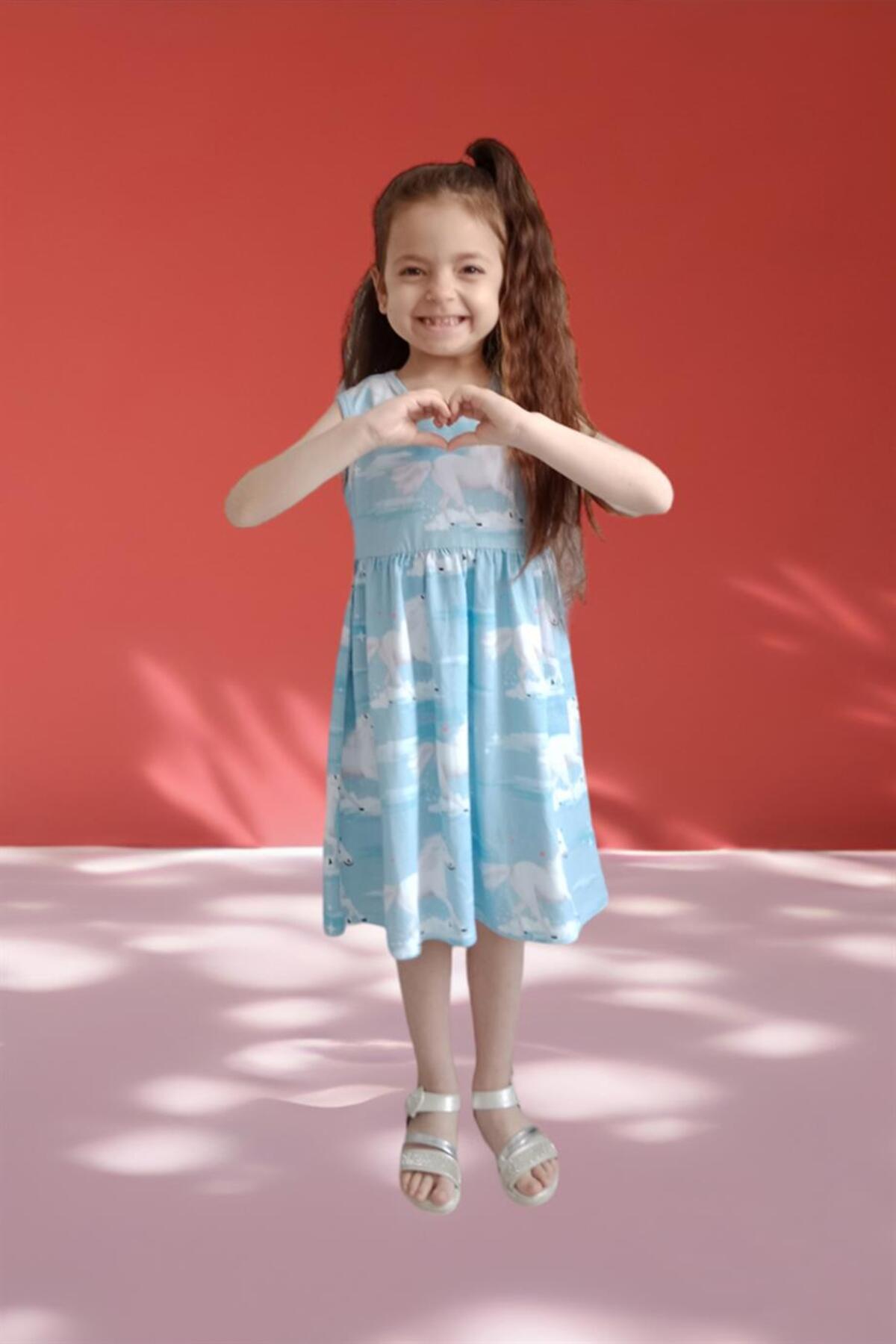 Walkiddy Beyaz At Desesnli Bebek Elbise fotoğrafı 5 (önizleme)