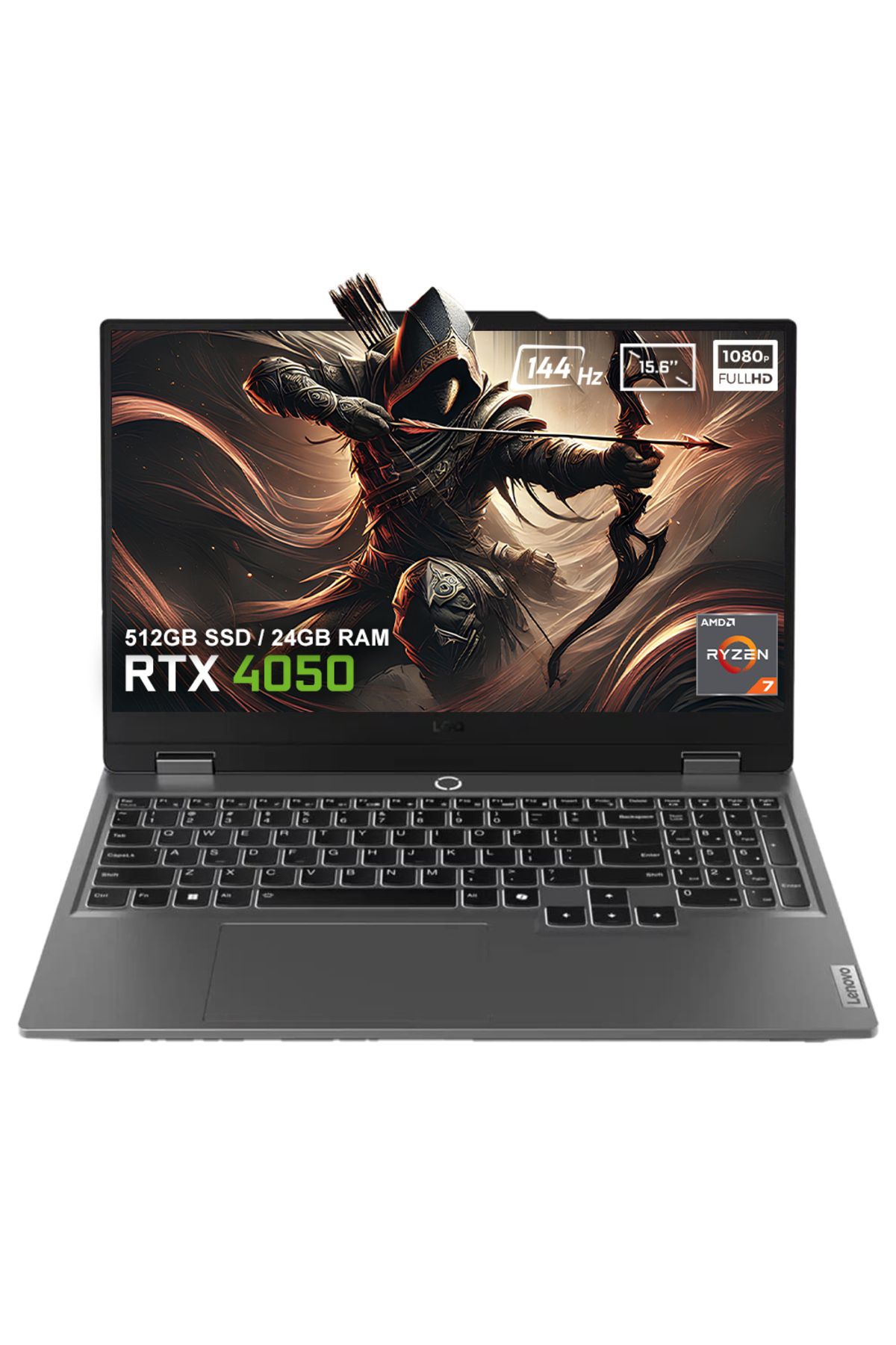 LENOVO Loq 15arp9 83jc006atrv1 Ryzen 7-7435hs 24gb 512gb Rtx4050 15.6 Inç 144hz Fhd Gaming Laptop