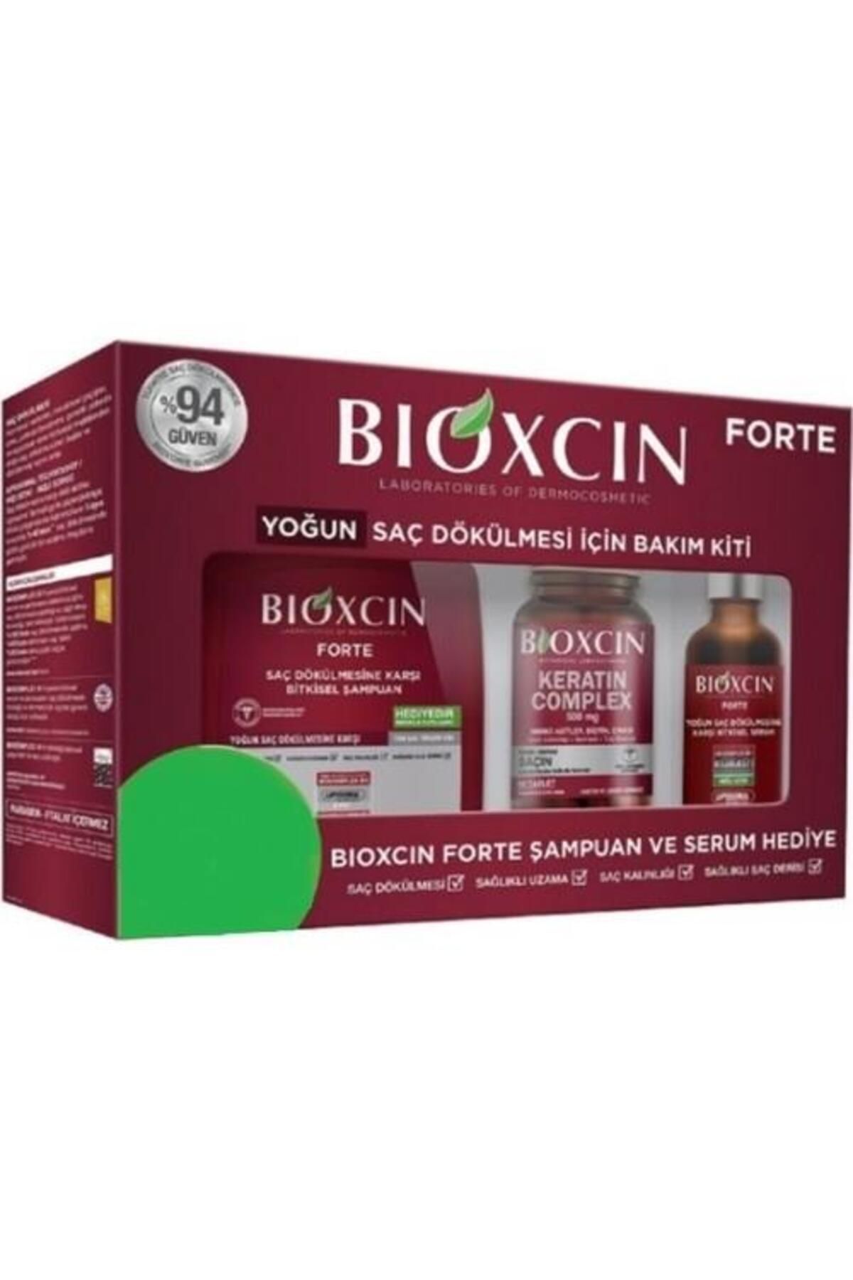 Bioxcin Forte Yoğun Bakım Kiti (Tablet-Şampuan-Serum) Yoğun Saç Dökülmesi Seti