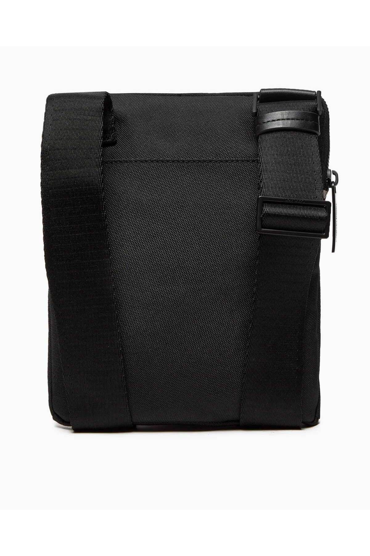 کیف شانه ای مشکی مردانه کیسه تسمه از راه دور Flatpack Pro Calvin Klein