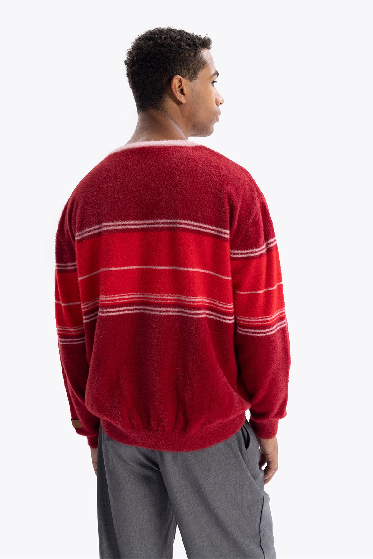 GIESTO-Red Patterned Sweater 3