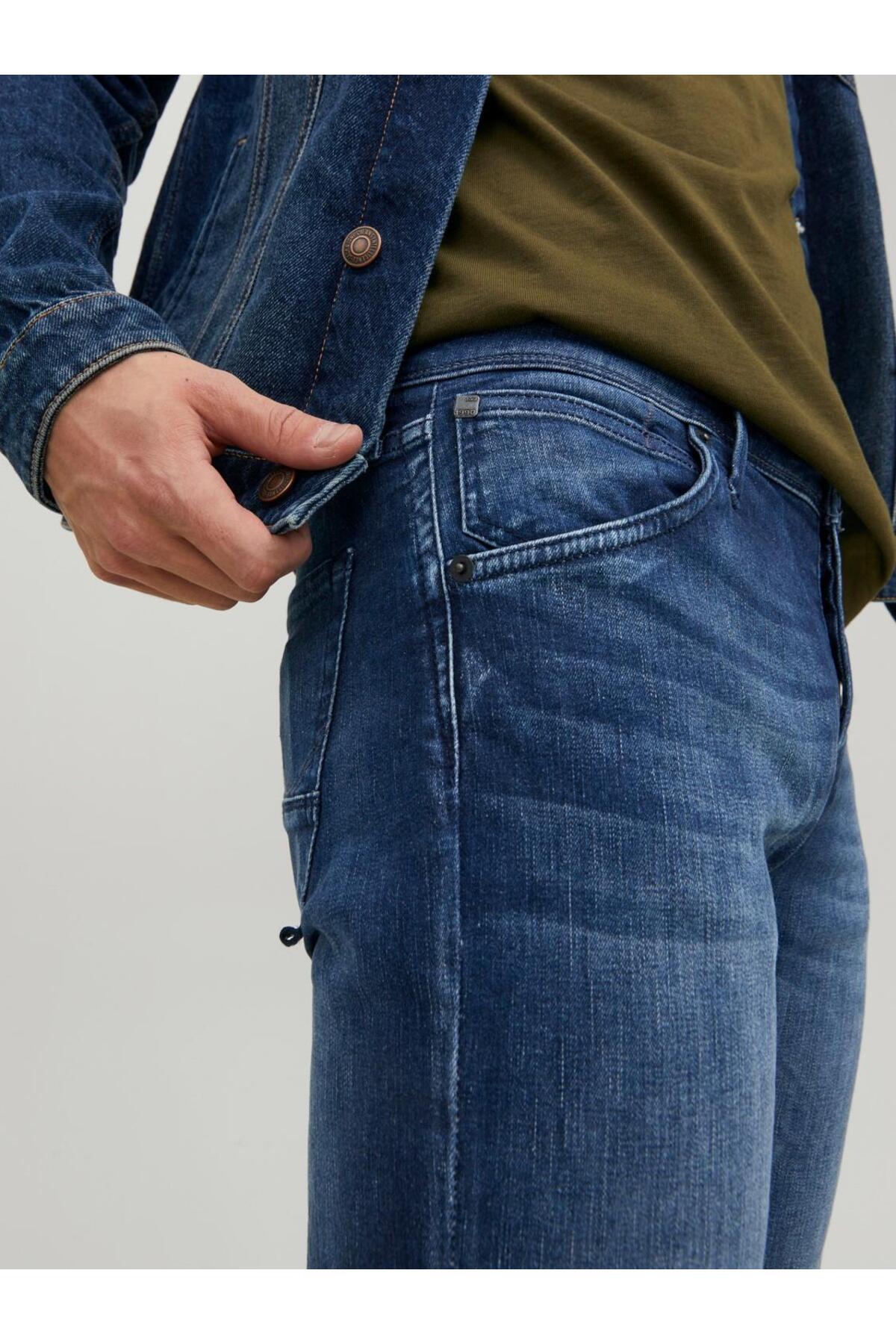شلوار جین مردانه راسته فاق نرمال | جک اند جونز Jack & Jones 12214782 - تصویر 4