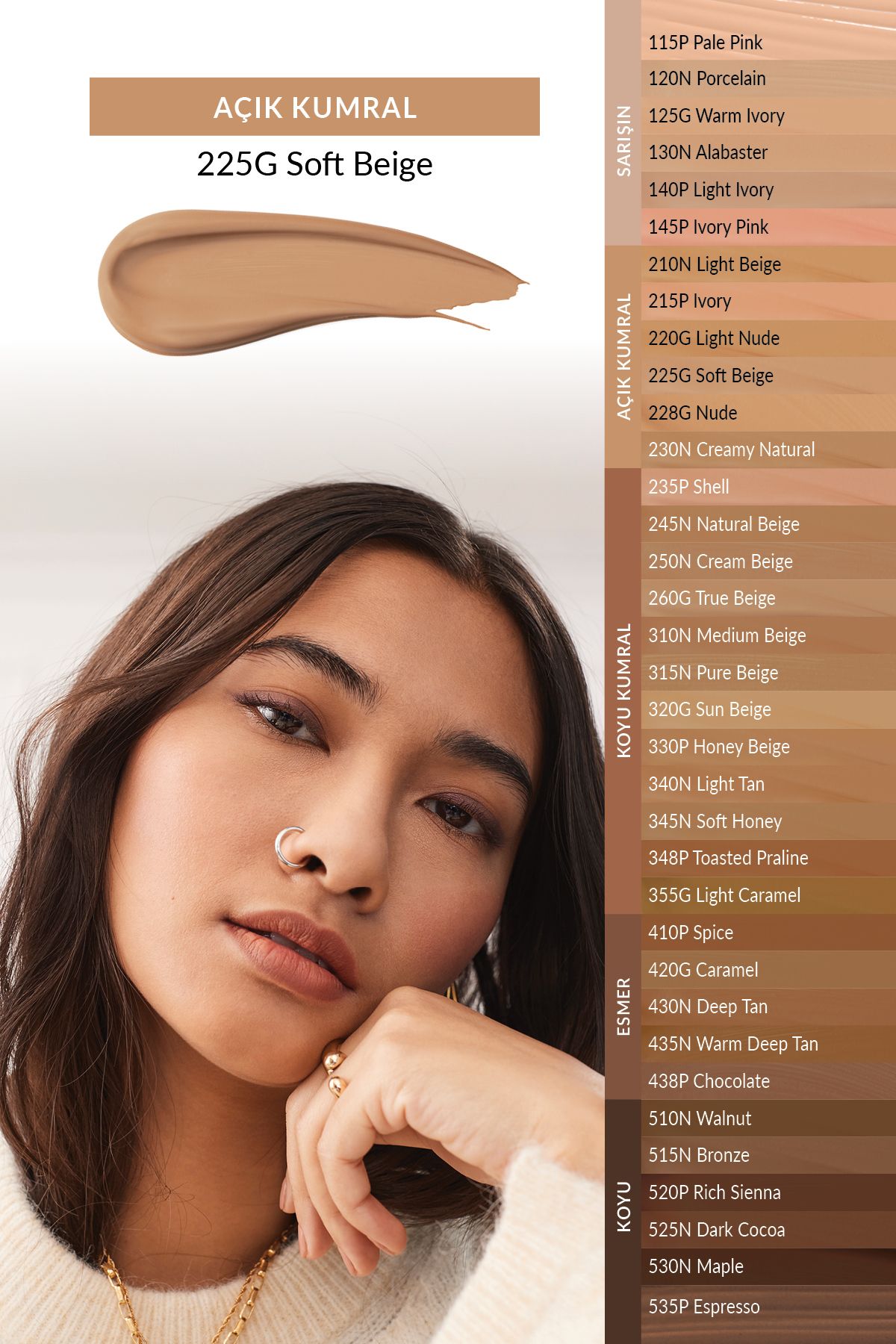 فونداسیون مات Power Stay-225G SOFT BEIGE Avon