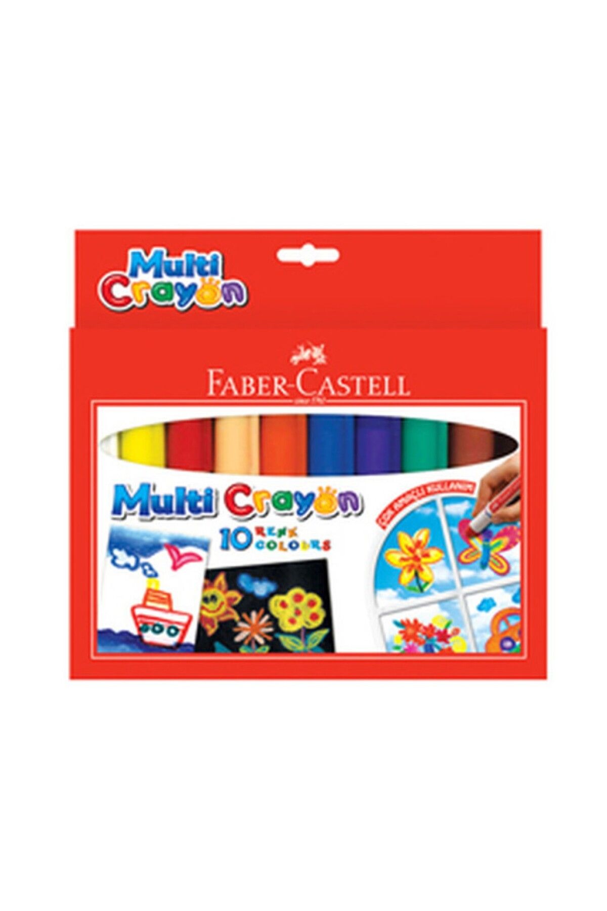 Faber Castell Faber-castell Mum Pastel Boya Multi Crayon 10 Lu Karton Kutu