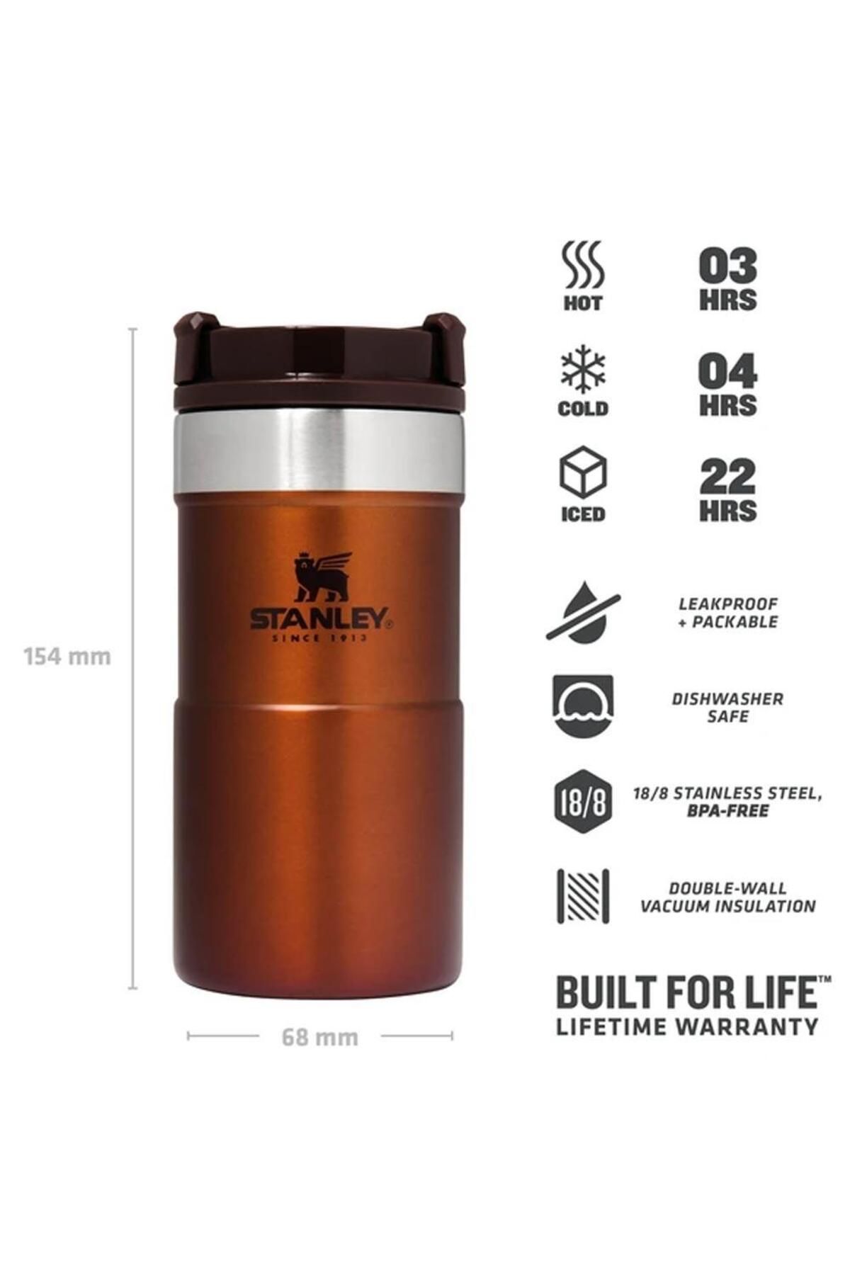 فلاسک چند رنگ مردانه و زنانه کلاسیک NeverLeak Thermos Cup 0.25 LT Stanley