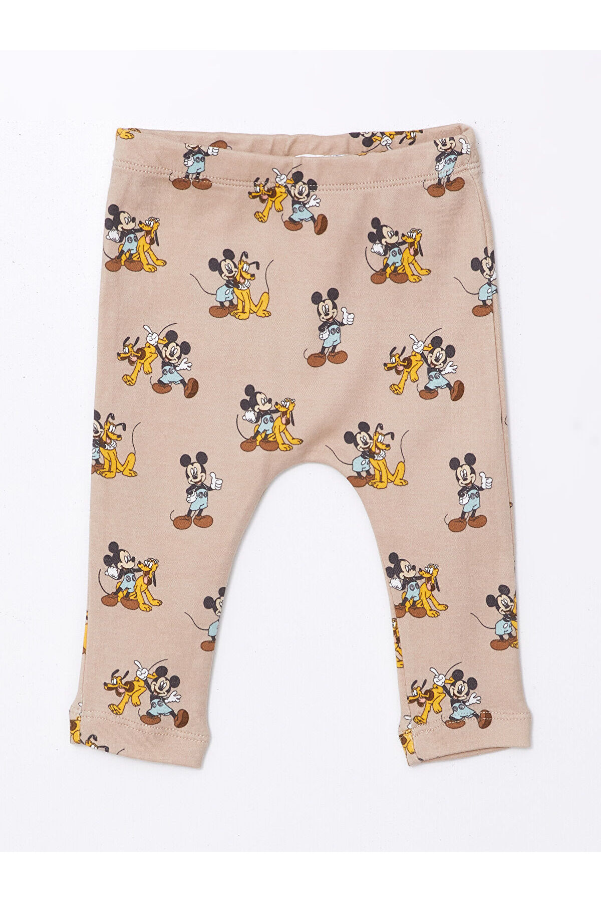 LC Waikiki-Lw - Mickey Mouse vzorovaný kulatý výstřih s dlouhým rukávem Dětské body a legíny Set 2 kusů 3