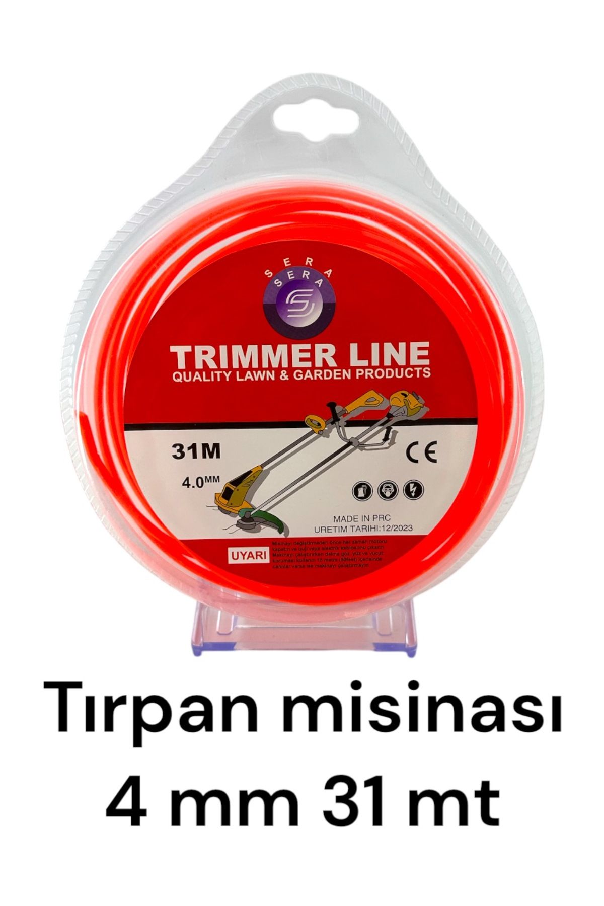 SERA (TIRPAN MAKİNASI AKSAMI)tırpan Misinası 4 Mm 31 Mt 6 Köşe 3mm