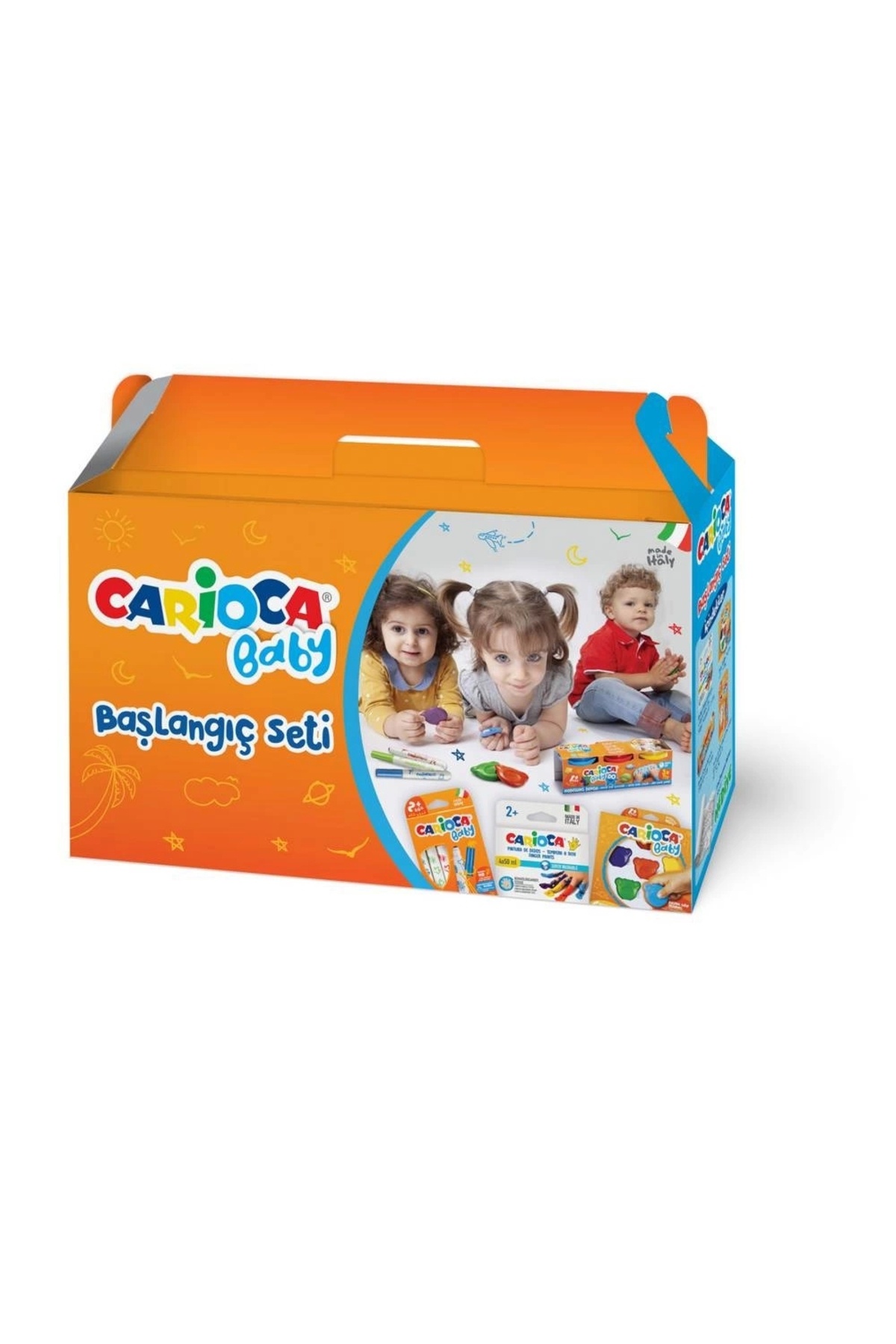 CARIOCA Bebek Başlangıç Seti 4 Parça Boyama Rulo Hediyeli