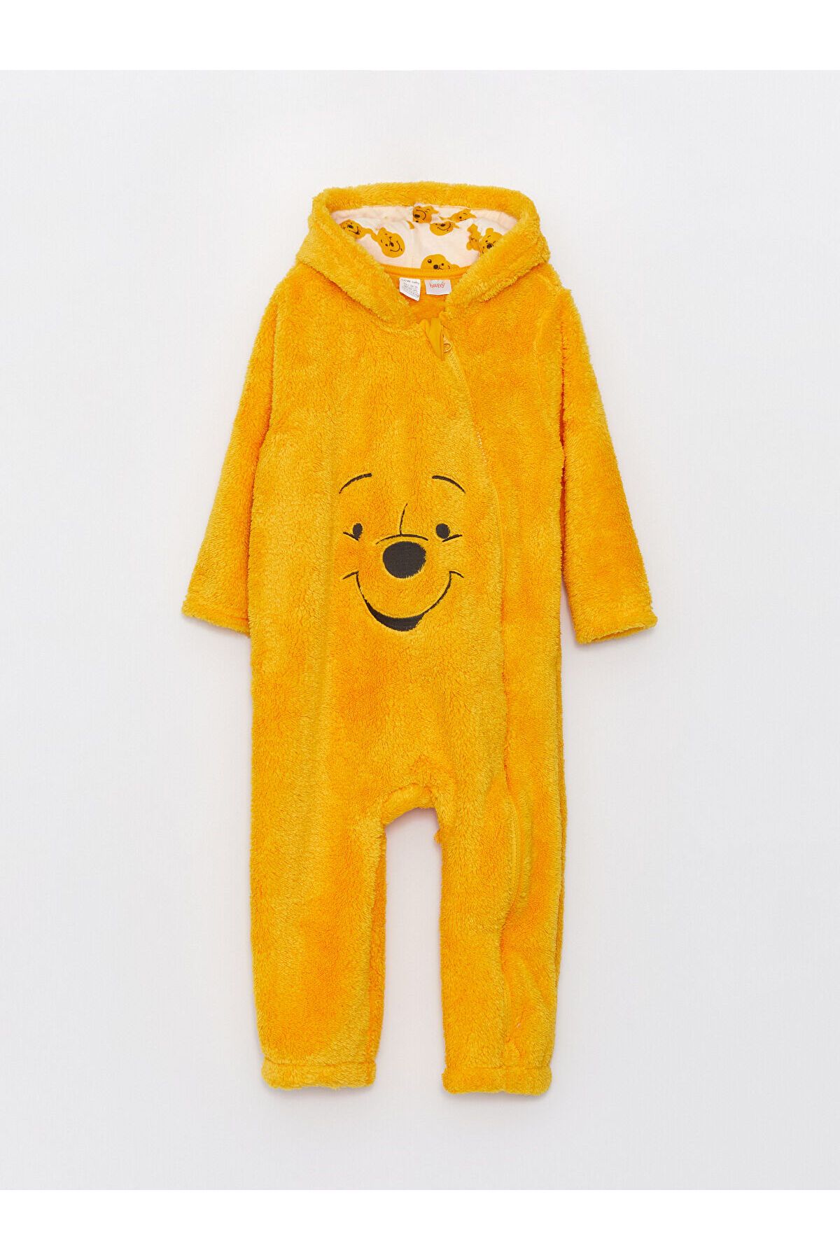 LC Waikiki-Lcwk Winnie The Pooh Κεντημένη βελούδινη φόρμα για αγοράκι (0-12 ΜΗΝΕΣ ΜΕ ΜΠΟΤΕΣ, 12 ΜΗΝΕΣ ΧΩΡΙΣ ΜΠΟΤΕΣ) 1